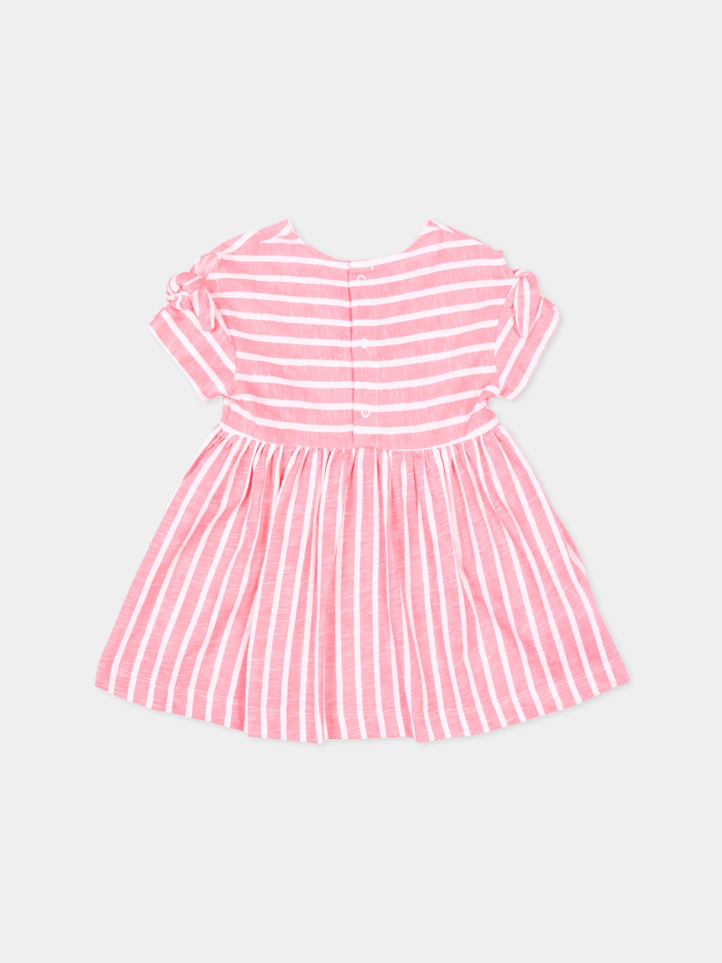 Vestito rosa per neonata con borsetta fragola,Mayoral,1919 051