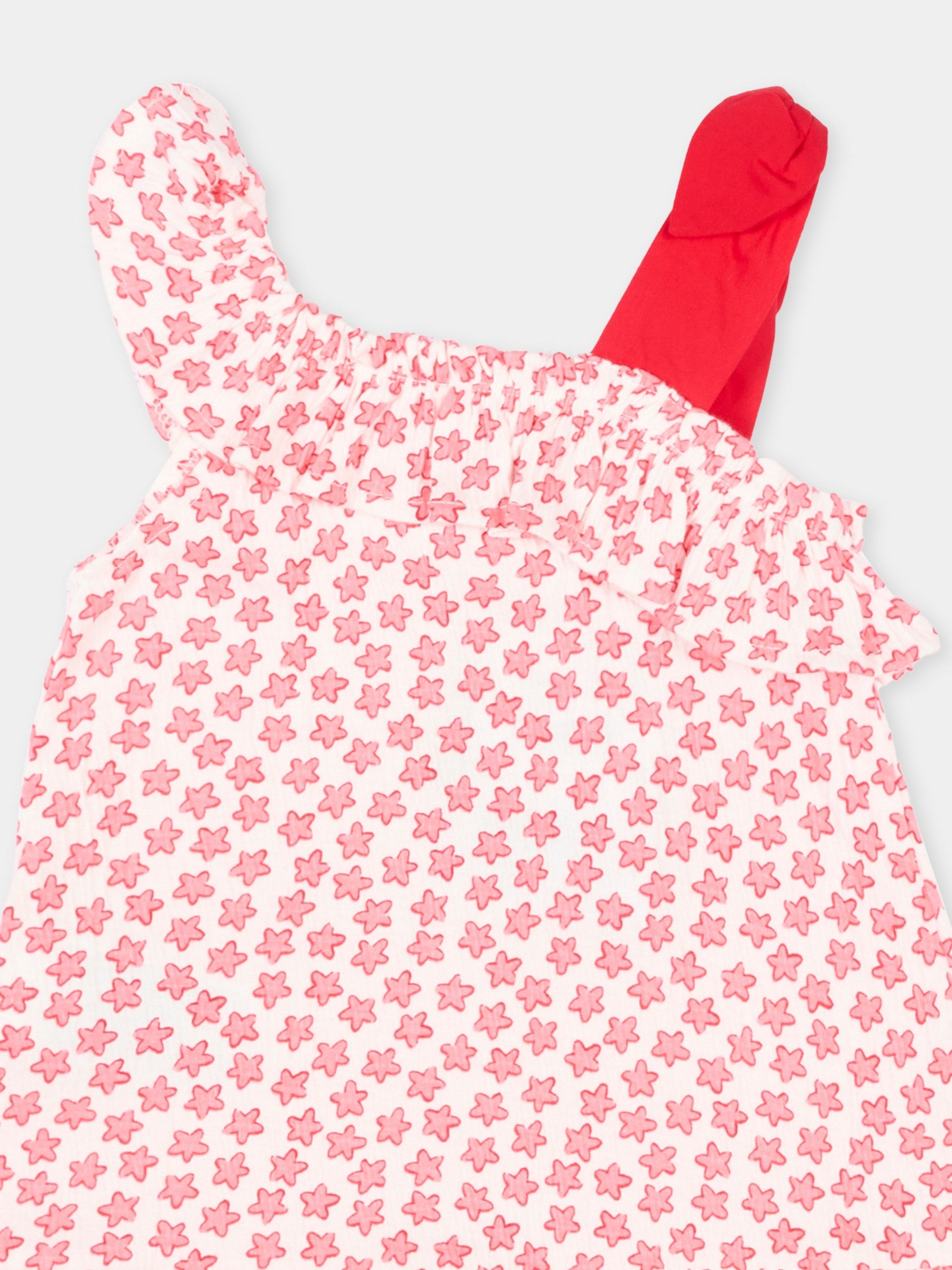 Vestito rosso per neonata con fiori,Mayoral,1928 065