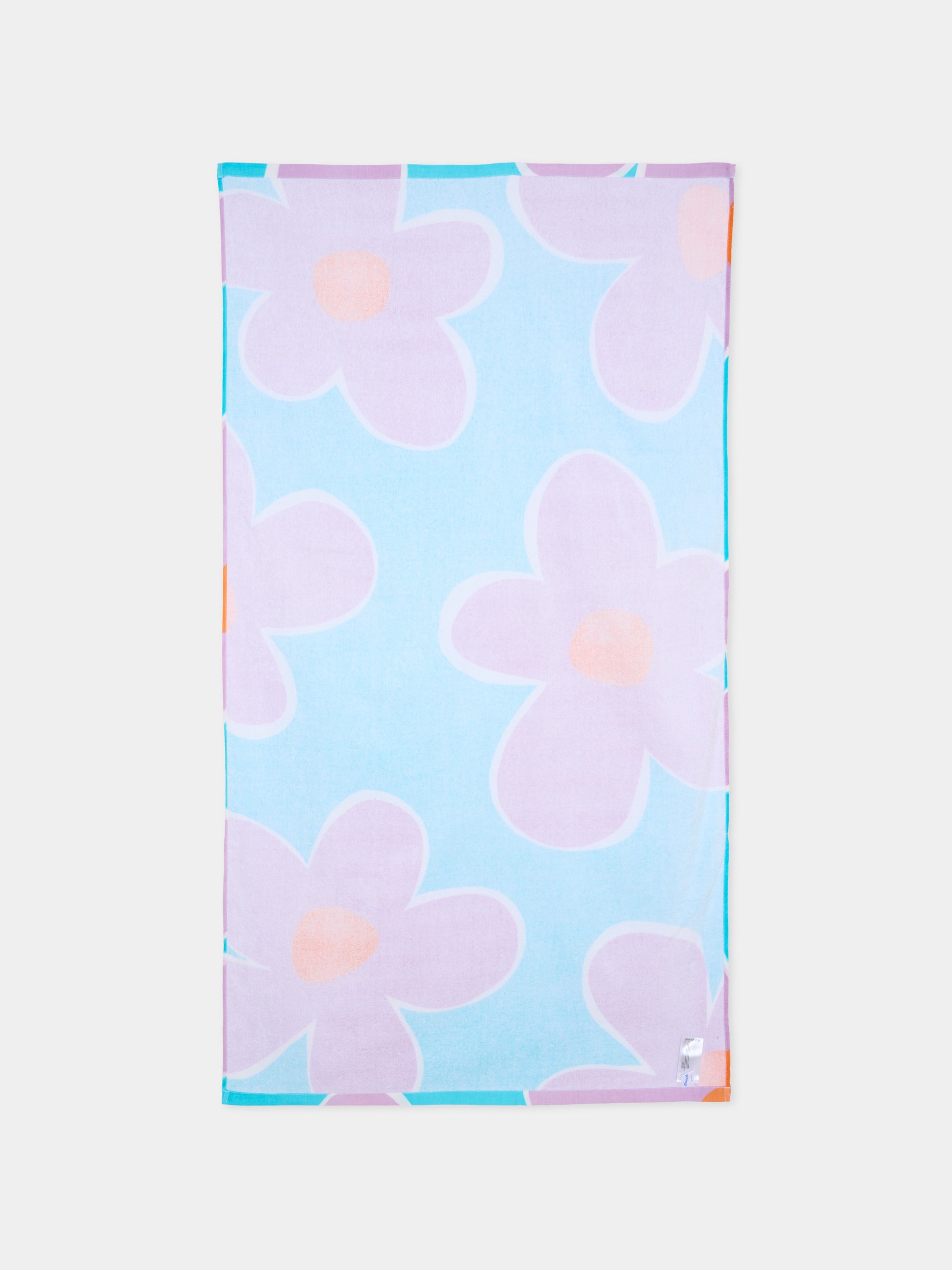 Telo mare lilla per bambina con fiori,Mayoral,10225 054