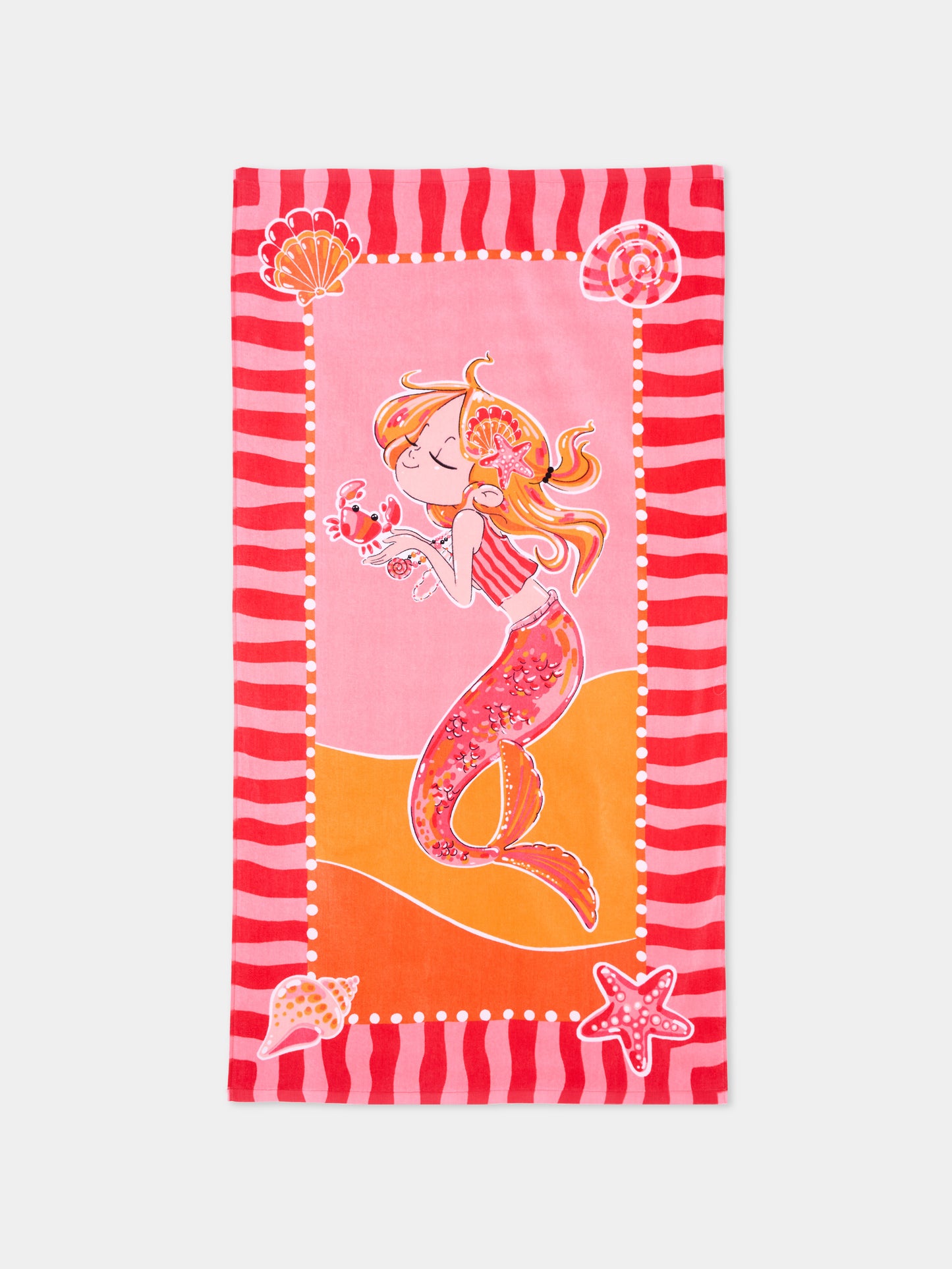 Telo mare rosa per bambina con sirena,Mayoral,10225 052