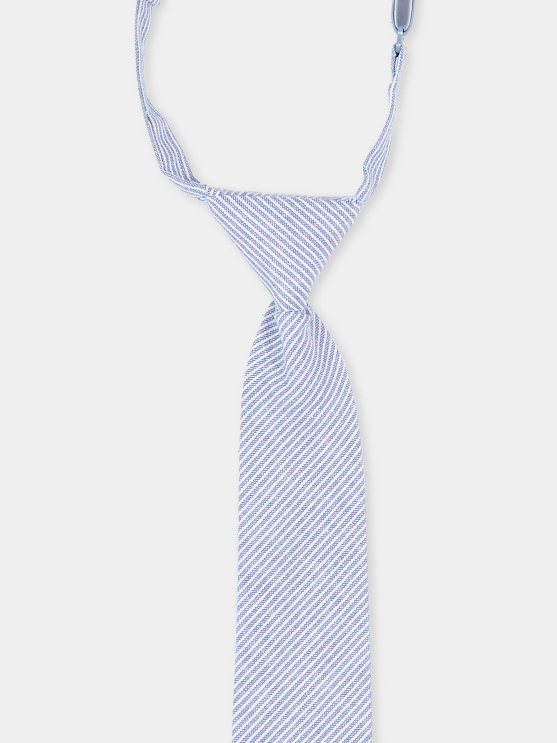 Cravatta azzurra per bambino a righe,Mayoral,10214 033