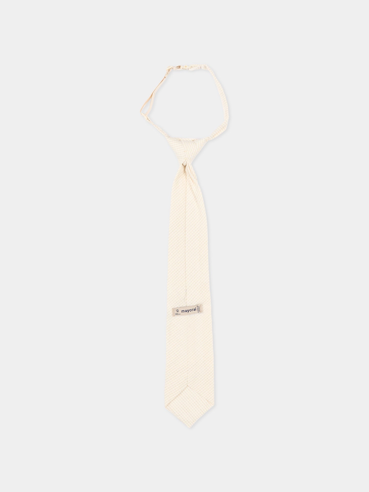 Cravatta beige per bambino,Mayoral,10214 034