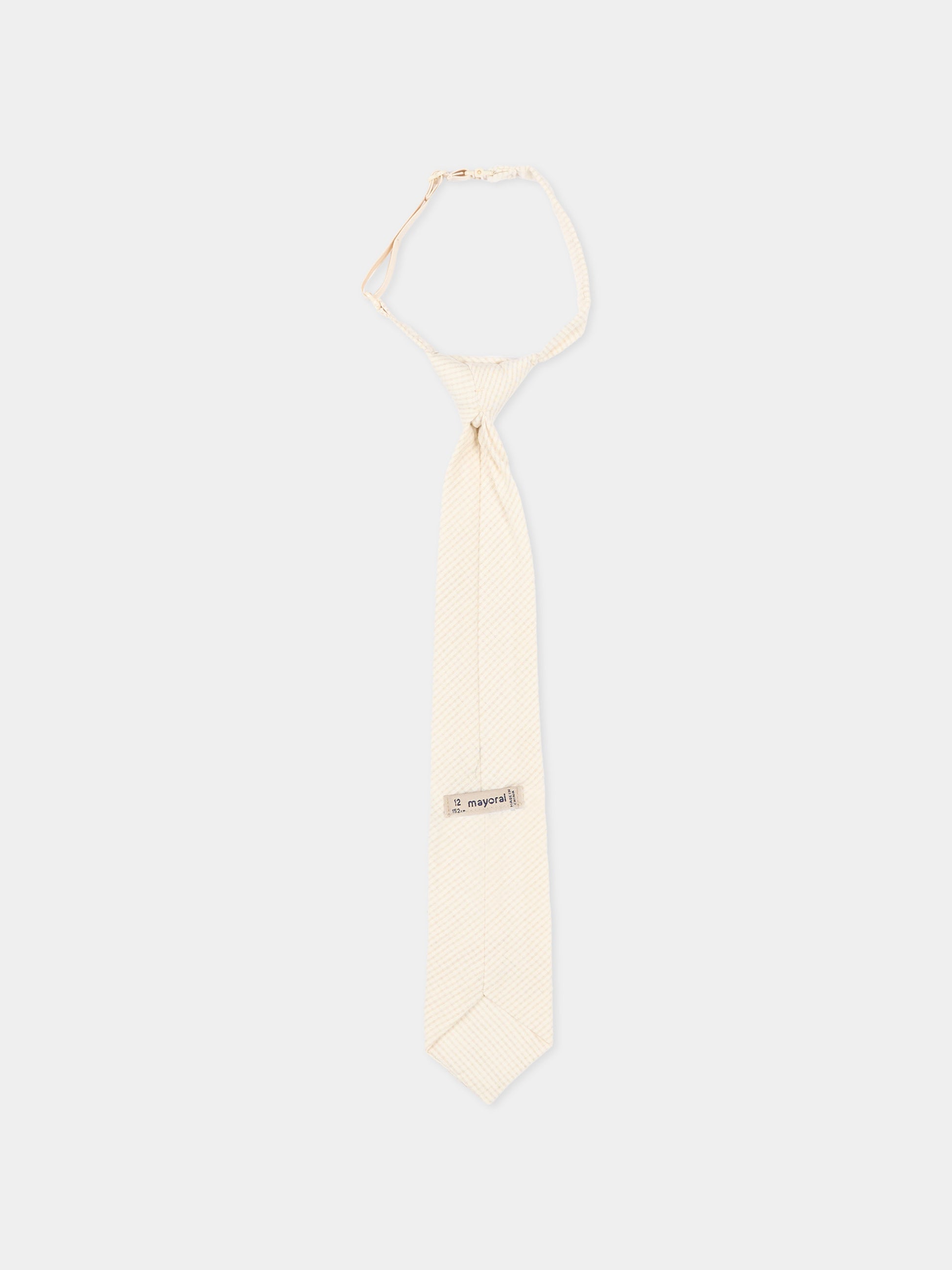 Cravatta beige per bambino,Mayoral,10214 034
