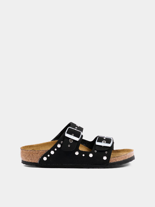 Sandali neri Arizona per bambina,Birkenstock,1031646 ARIZONA