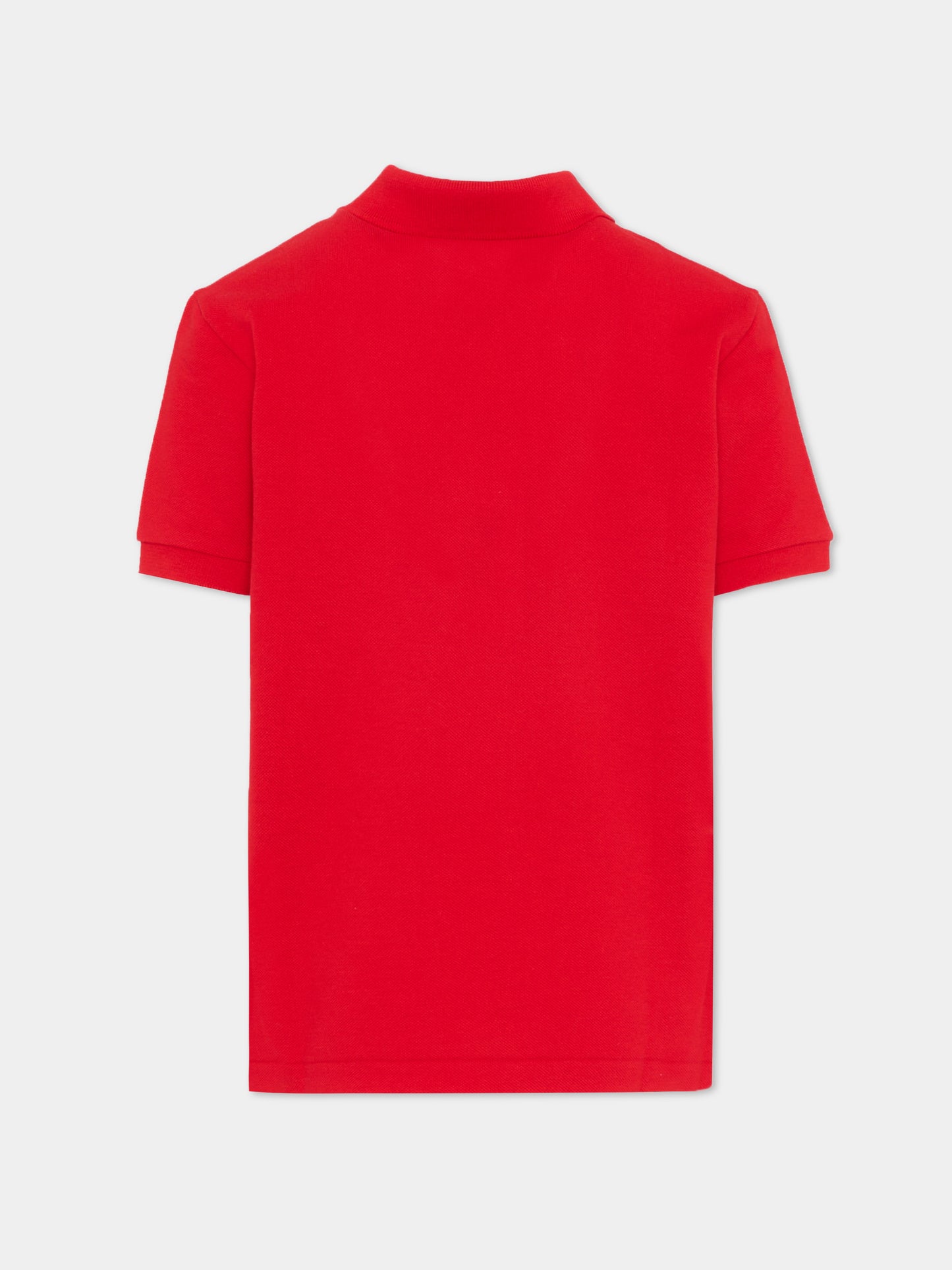 Polo rossa per bambino con logo,Lacoste,7354 RCJ