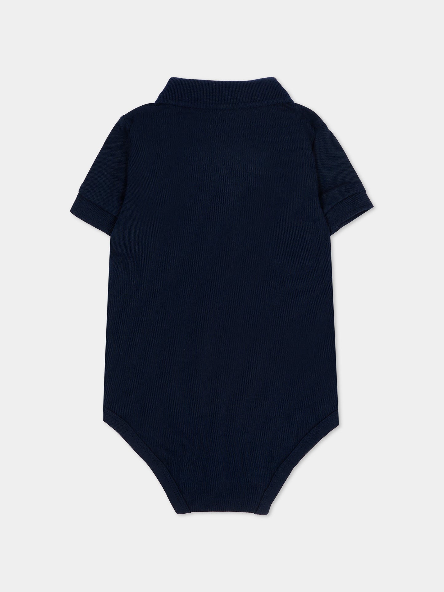 Body blu per neonato con logo,Lacoste,7118 UGW