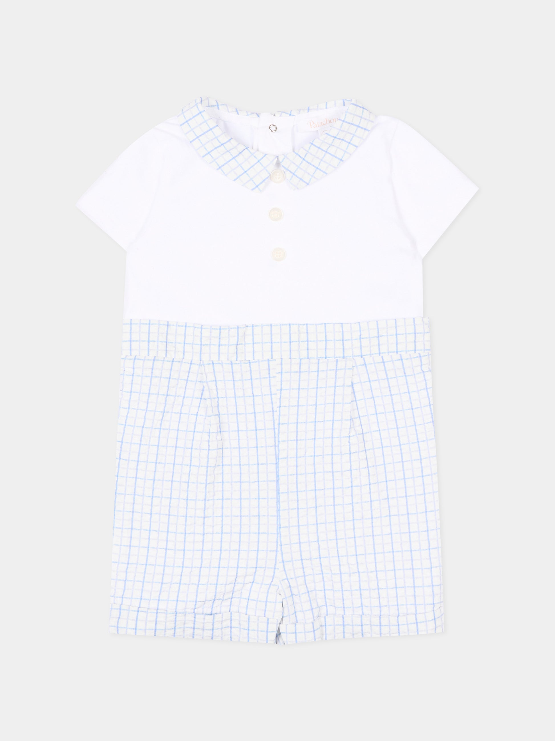 Pagliaccetto celeste per neonato vichy,Patachou,PAP MC4233088 B0070