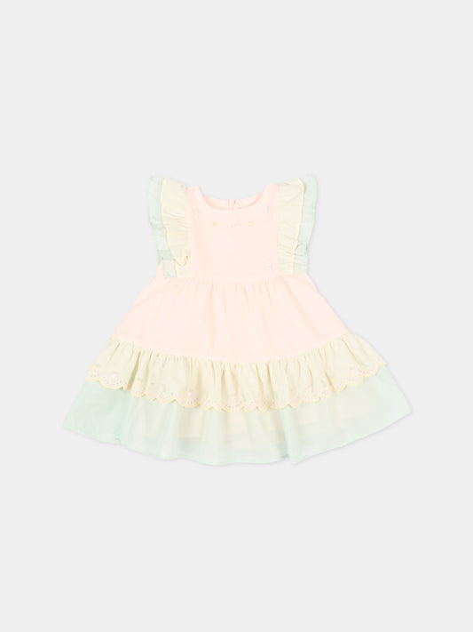 Abito elegante multicolor per neonata,Patachou,PAP VET4233220 026