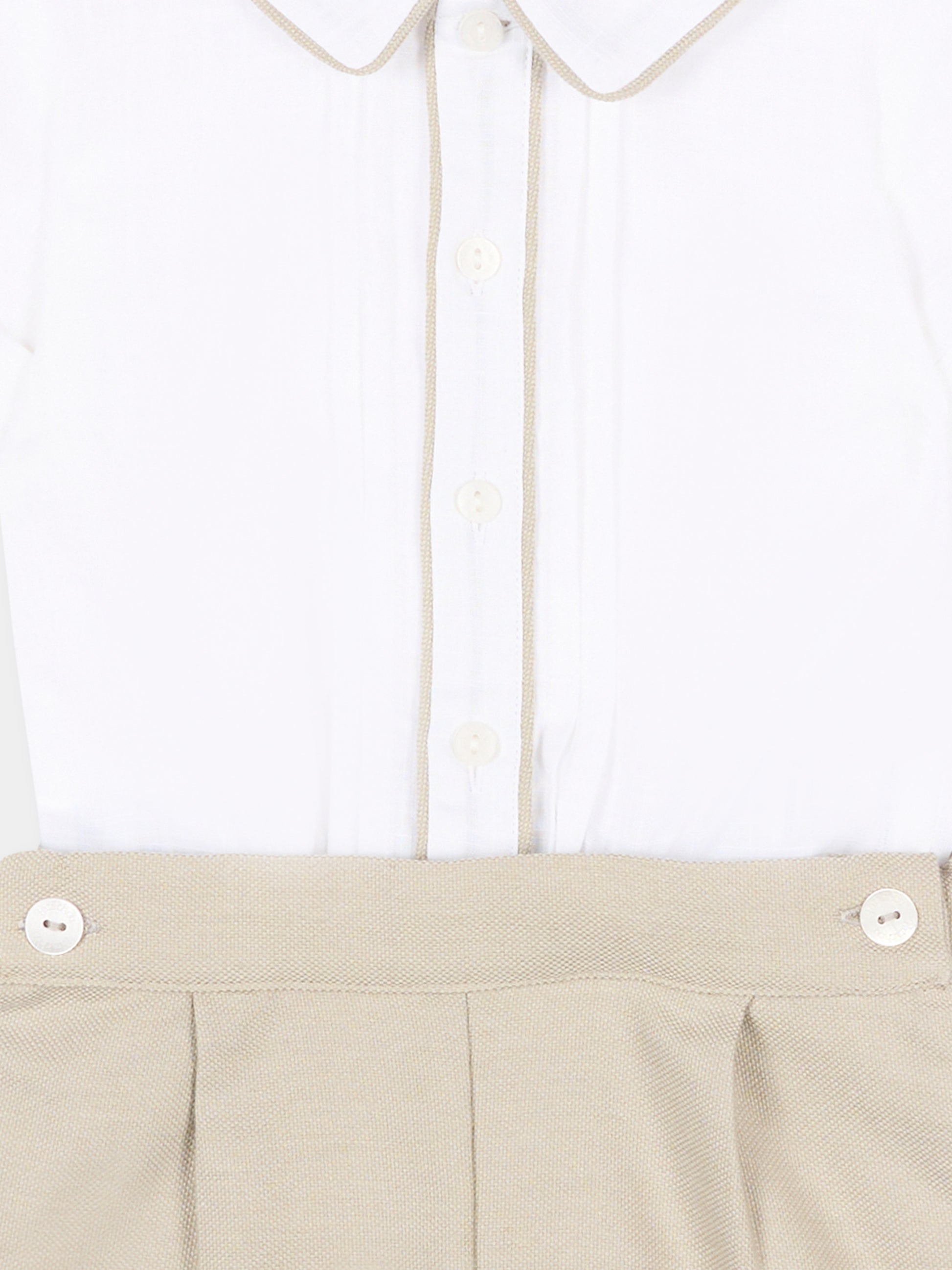 Completo elegante beige per neonato,Patachou,PAP CON4233396 061