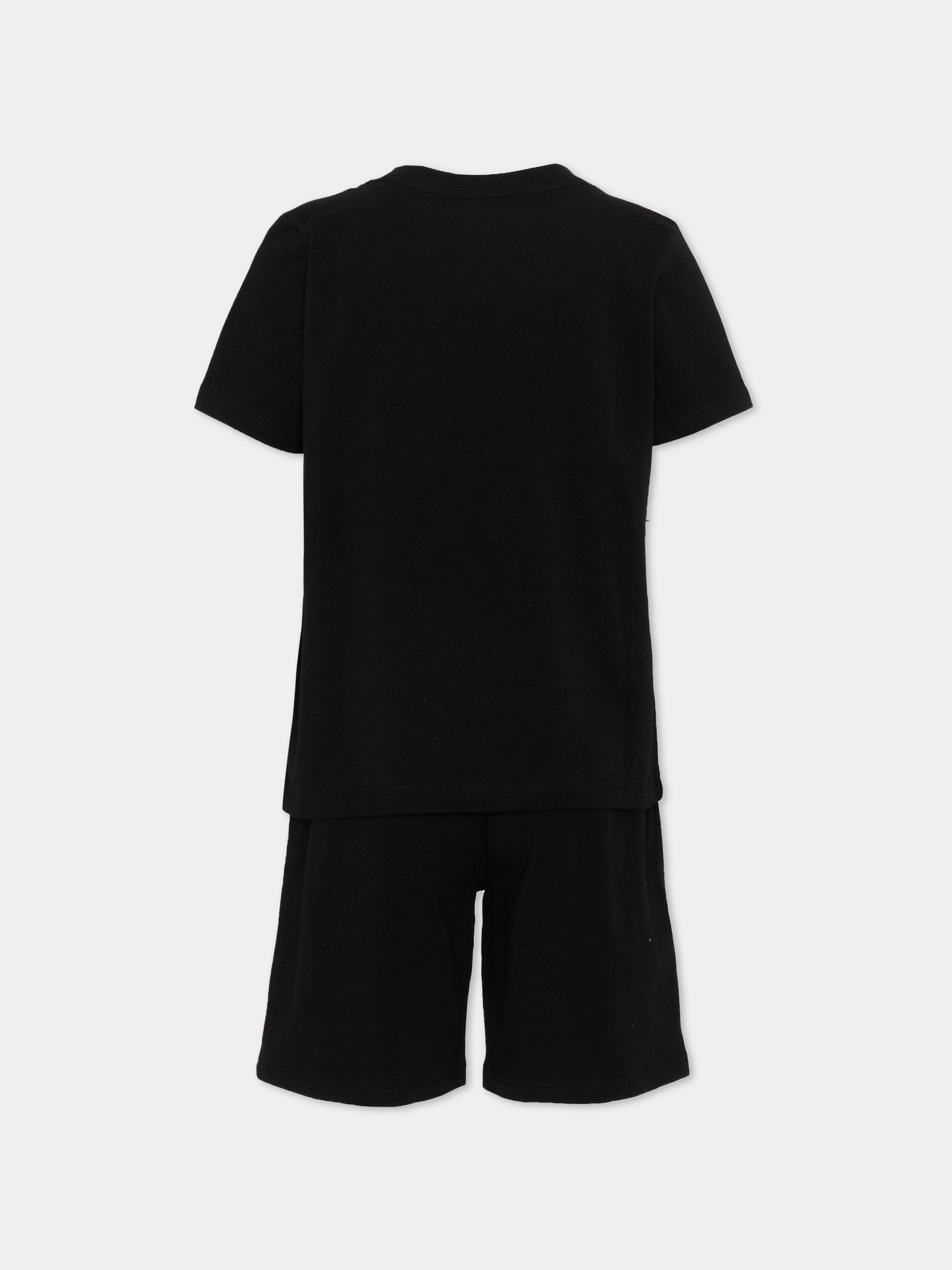 Pigiama nero per bambino con logo,Ralph Lauren Kids,8P0287 G9O