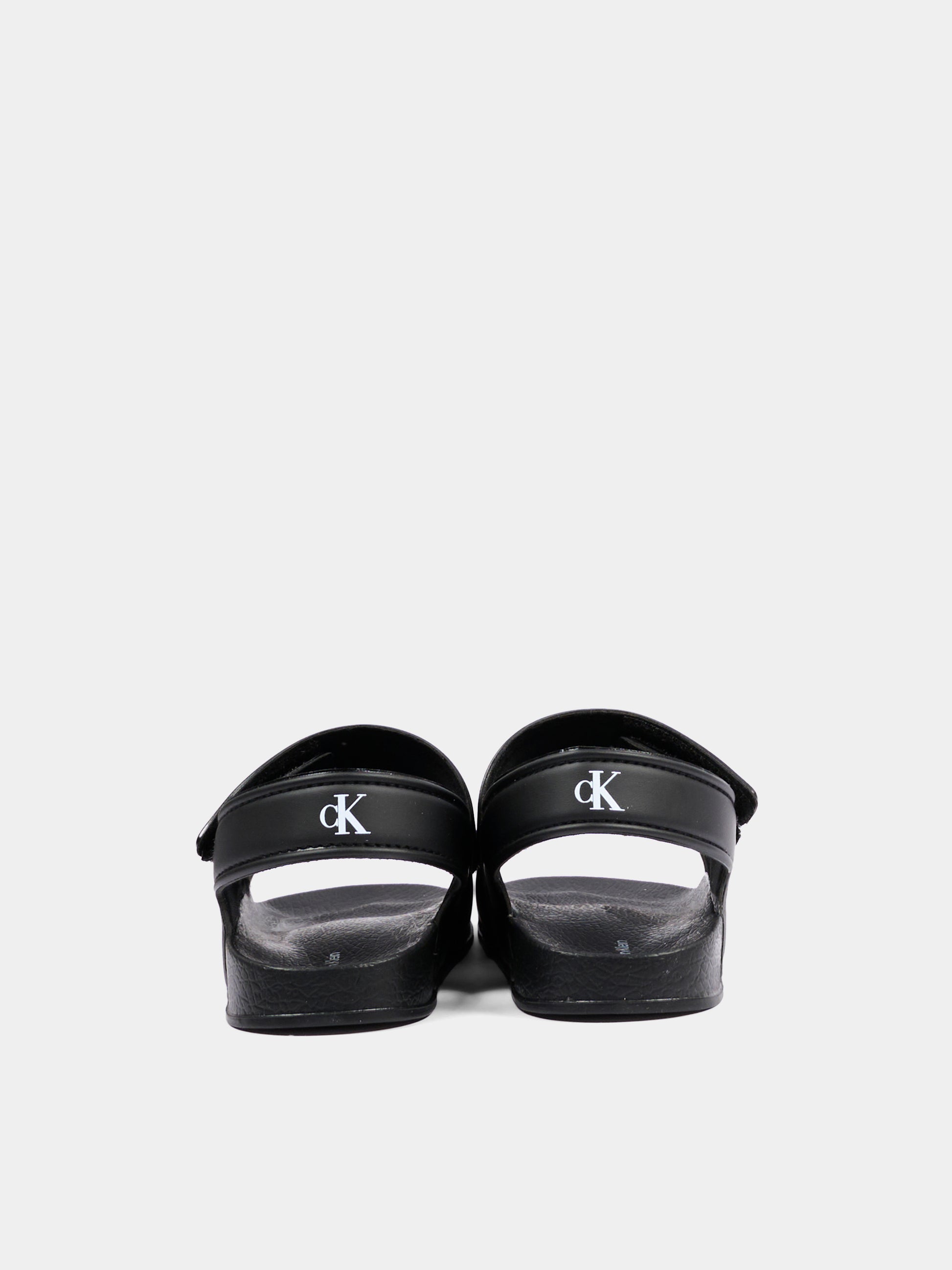 Sandali neri per bambini con logo,Calvin Klein Kids,V1XF 83330 1172999