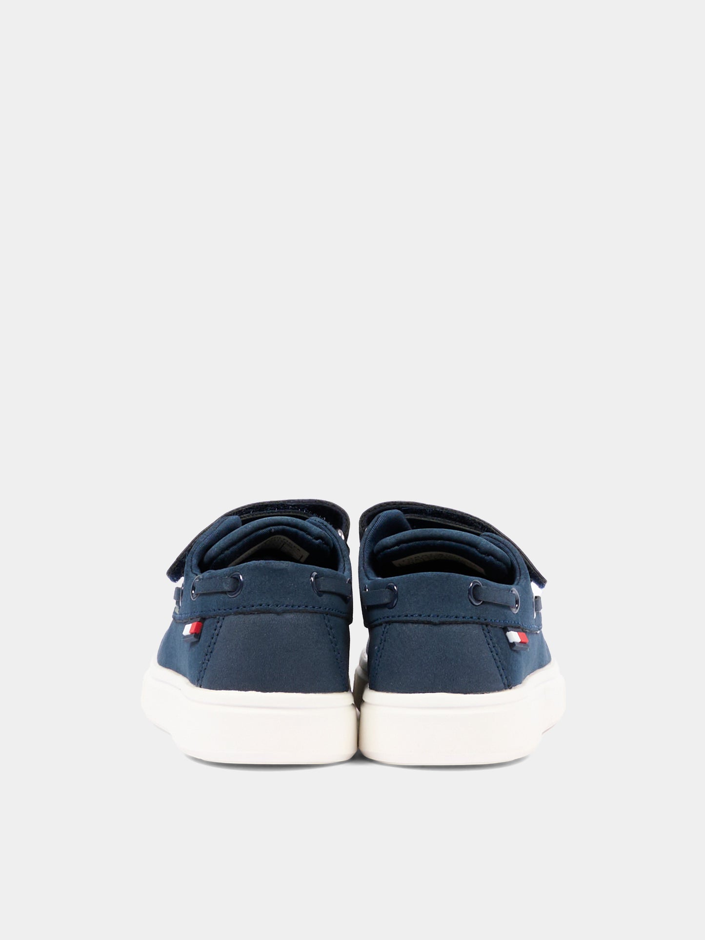 Mocassini blu per bambino con logo,Tommy Hilfiger Junior,T1B4 34340 0315800