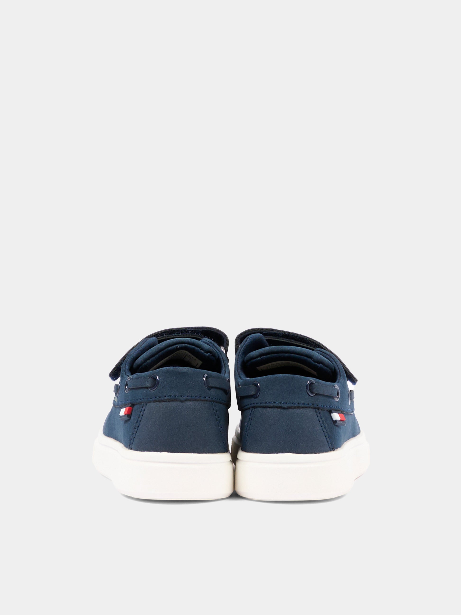 Mocassini blu per bambino con logo,Tommy Hilfiger Junior,T1B4 34340 0315800