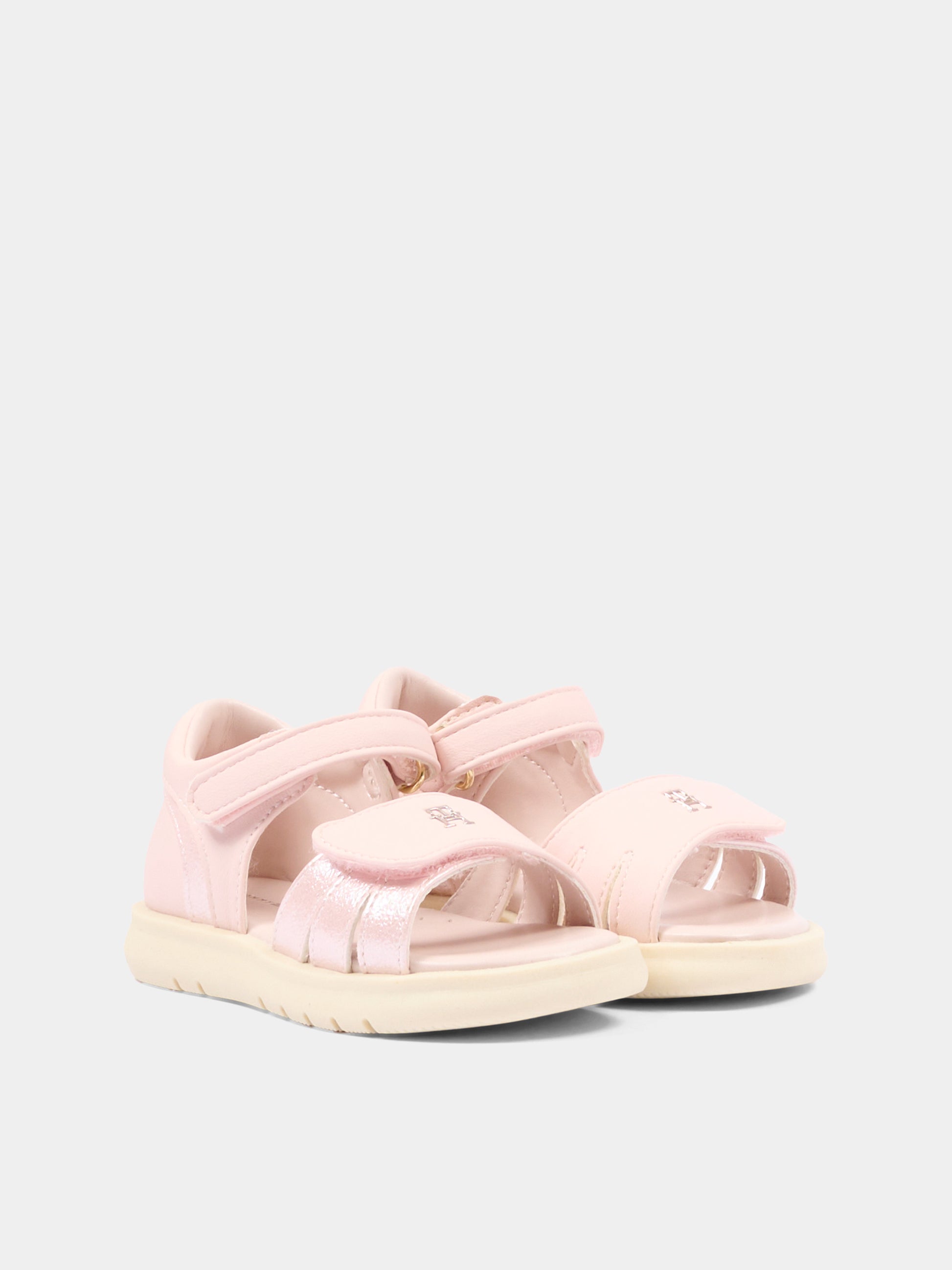 Sandali rosa per bambina con logo,Tommy Hilfiger Junior,T1A2 34273 0326302