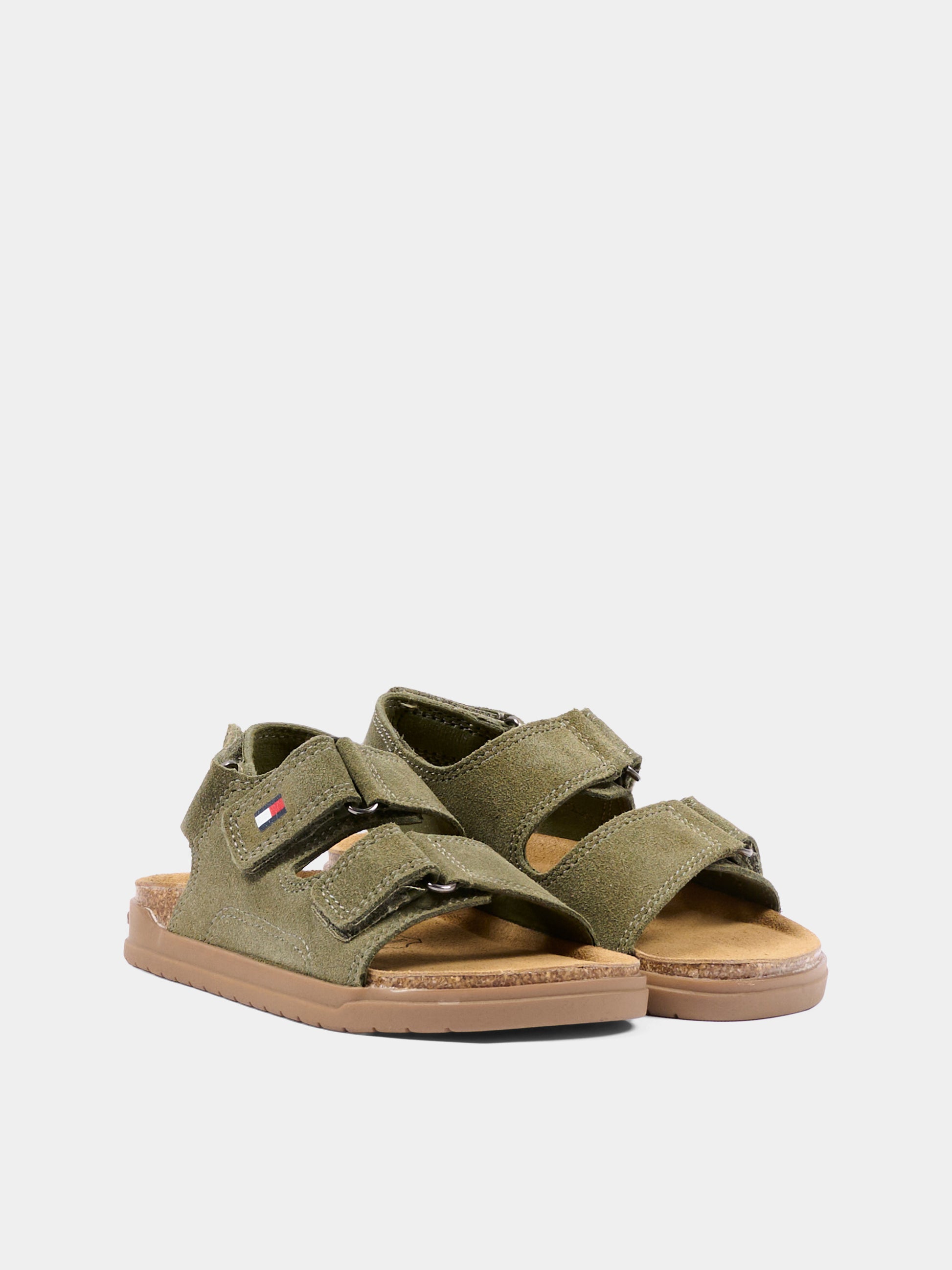 Sandali verdi per bambini con Tommy flag,Tommy Hilfiger Junior,T3X2 34394 1899400