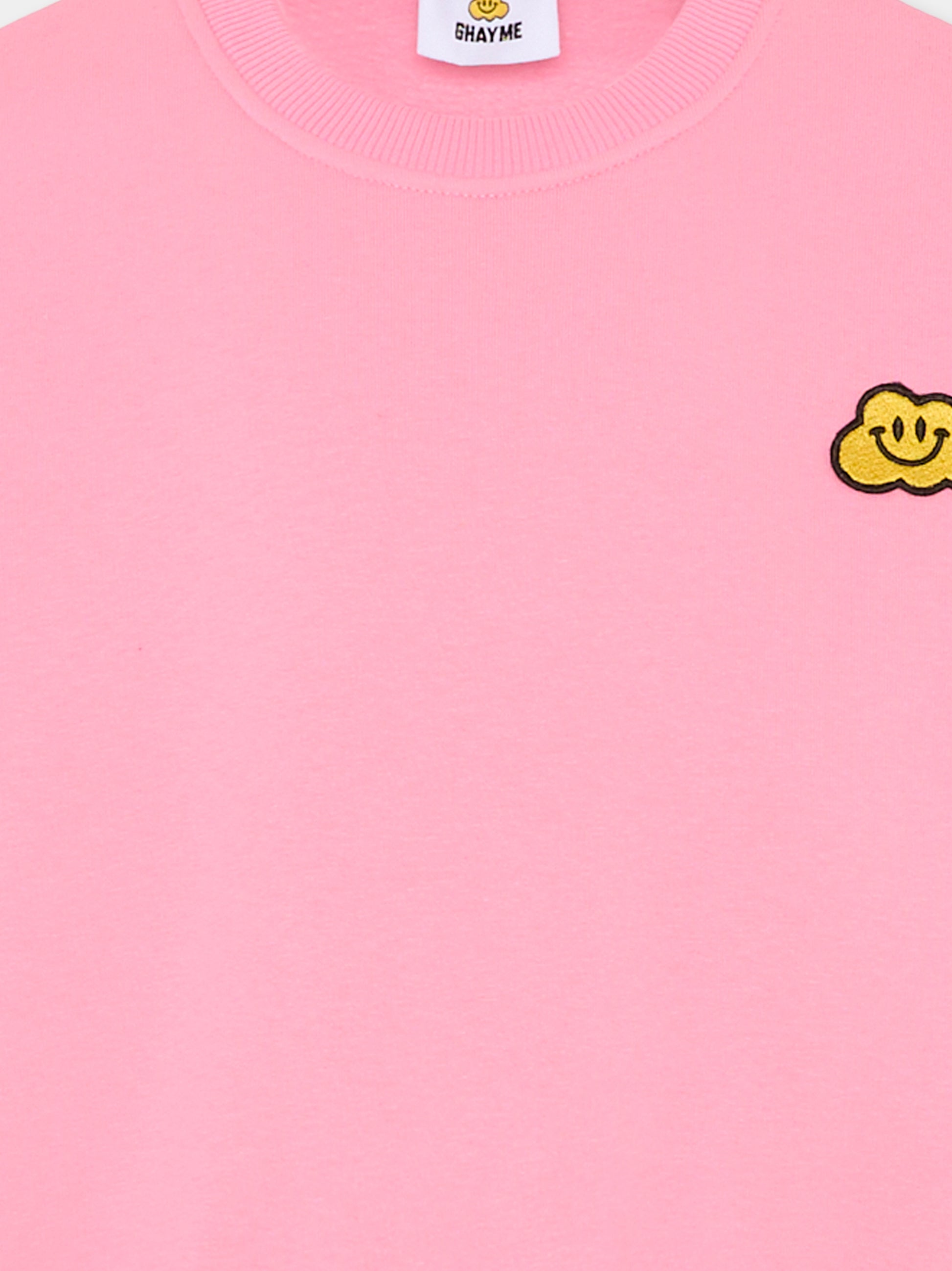 Felpa rosa per bambini con nuvola gialla,Ghayme,F5GAJUSW001 045