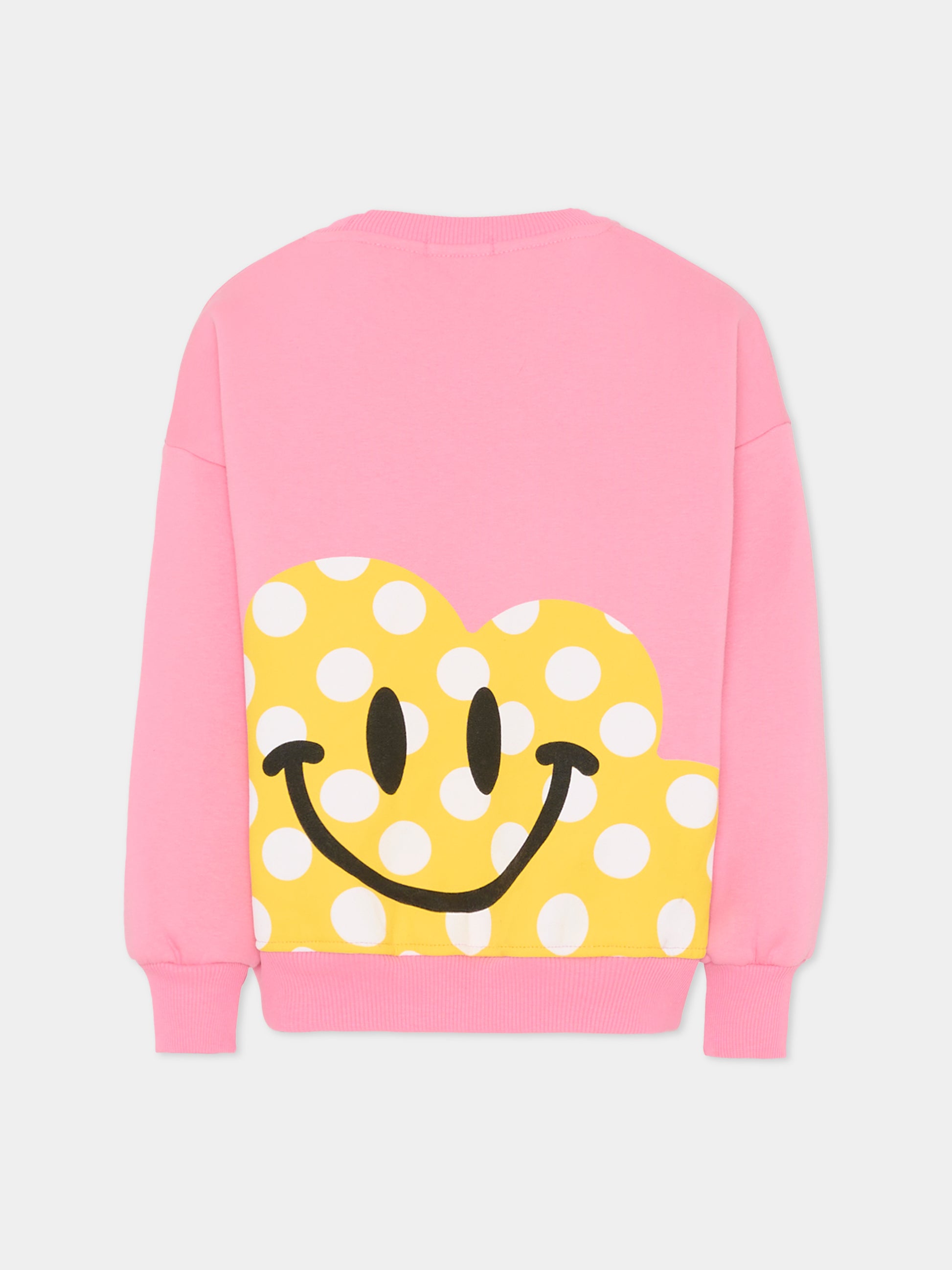 Felpa rosa per bambini con nuvola gialla a pois,Ghayme,F5GAJUSW011 045