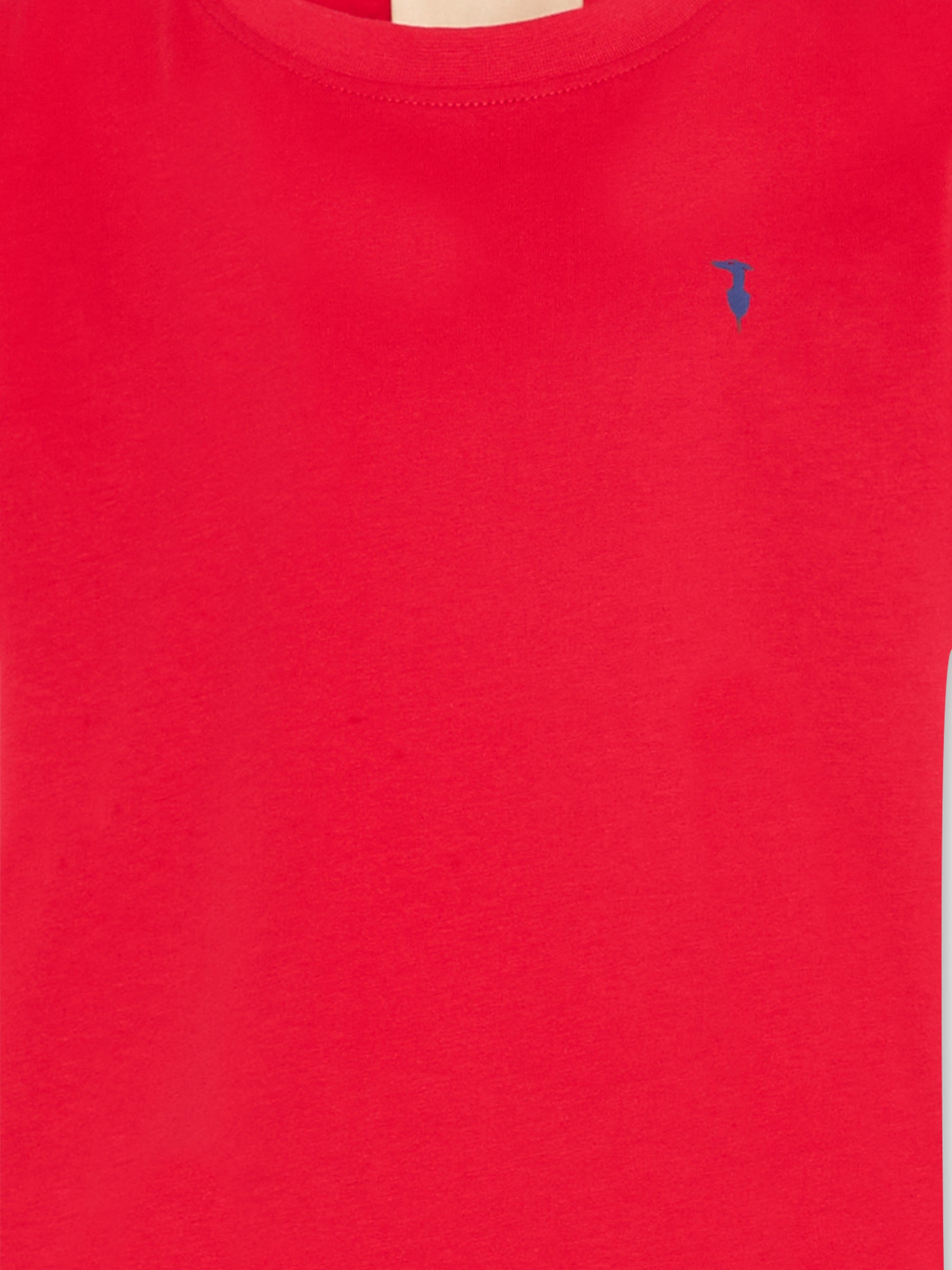 T-Shirt rossa per bambino con logo,Trussardi Junior,TBP26002TS RED LYCHEE