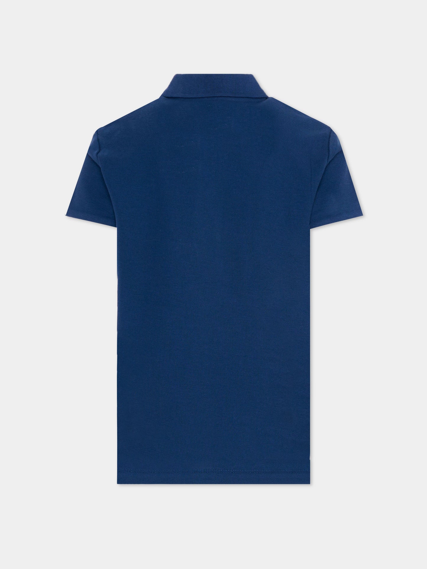 Polo blu per bambino con levriero,Trussardi Junior,TBP26006PO BLUE ESTATE