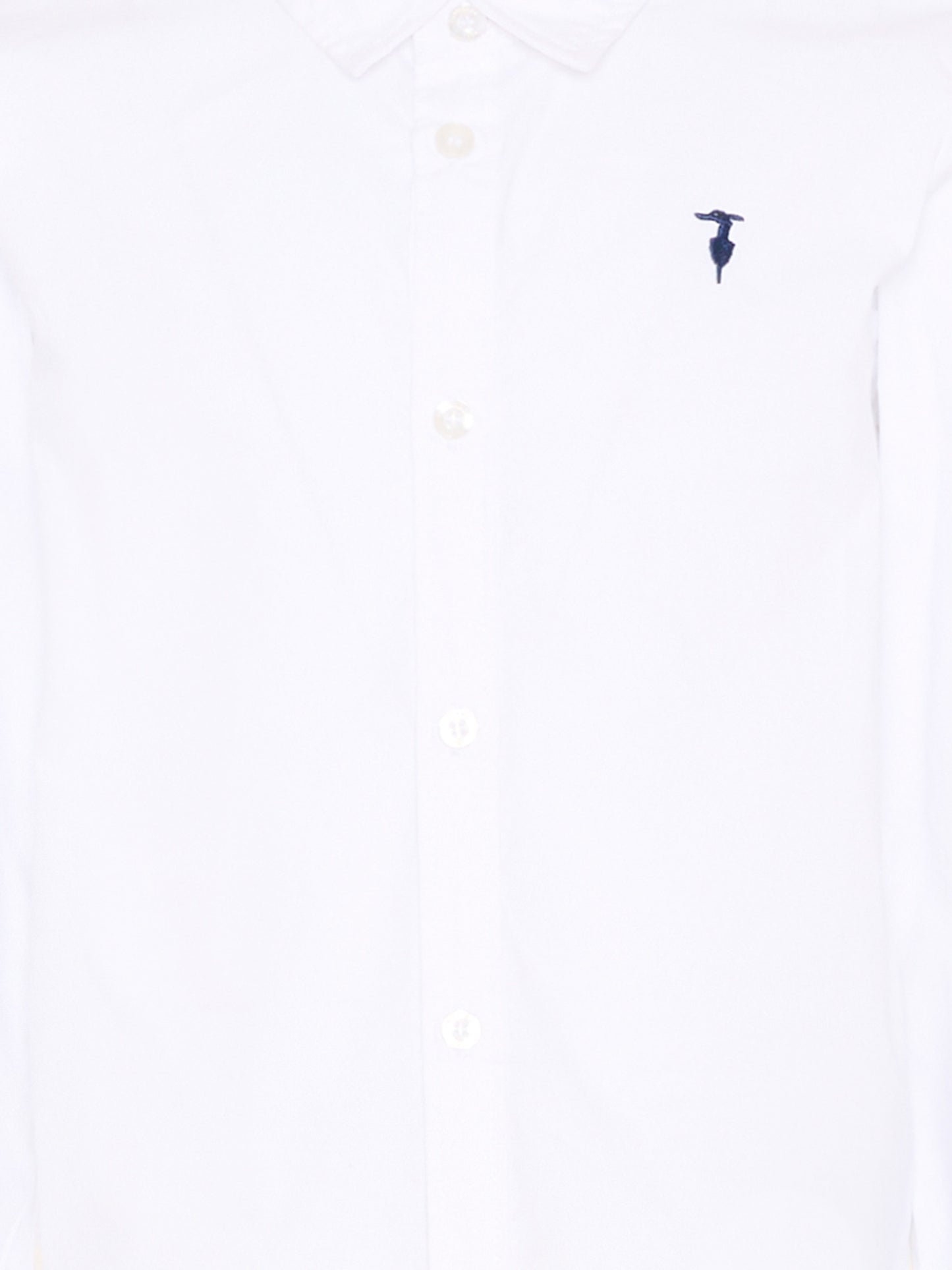 Camicia bianca per bambino con levriero,Trussardi Junior,TIP26145CA WHITE