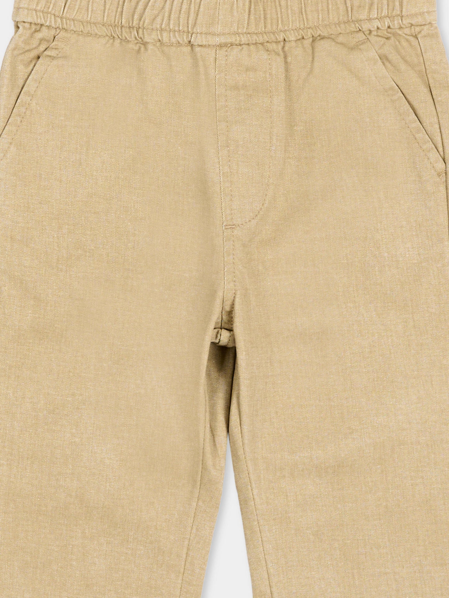 Pantaloni marroni per neonato con levriero,Trussardi Junior,TIP26062PA BROWN INCENSE