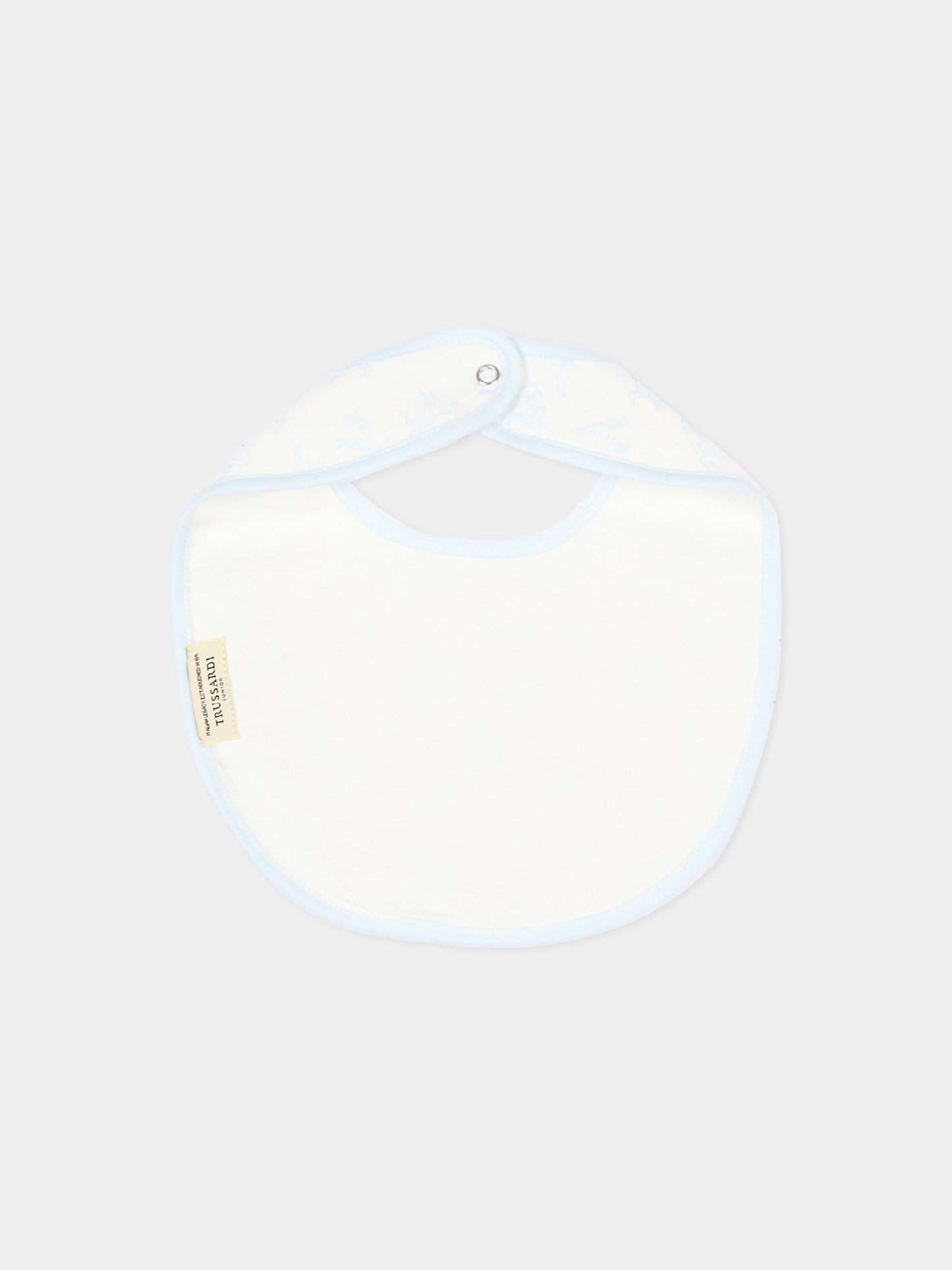 Set tutina avorio per neonato con levrieri,Trussardi Junior,TLP26003TU WHITE