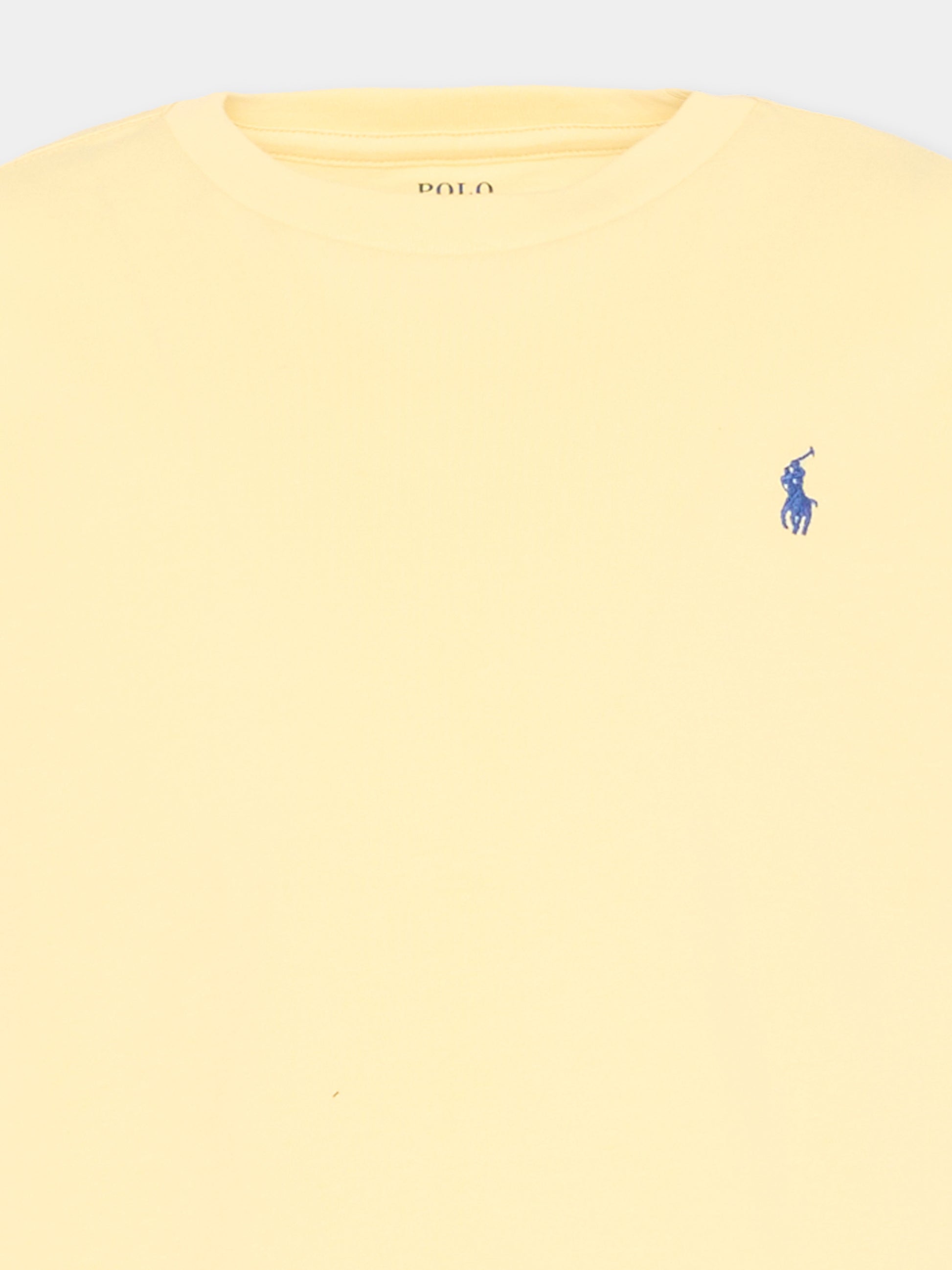 T-Shirt gialla per bambini con Polo Pony,Ralph Lauren Kids,832904509