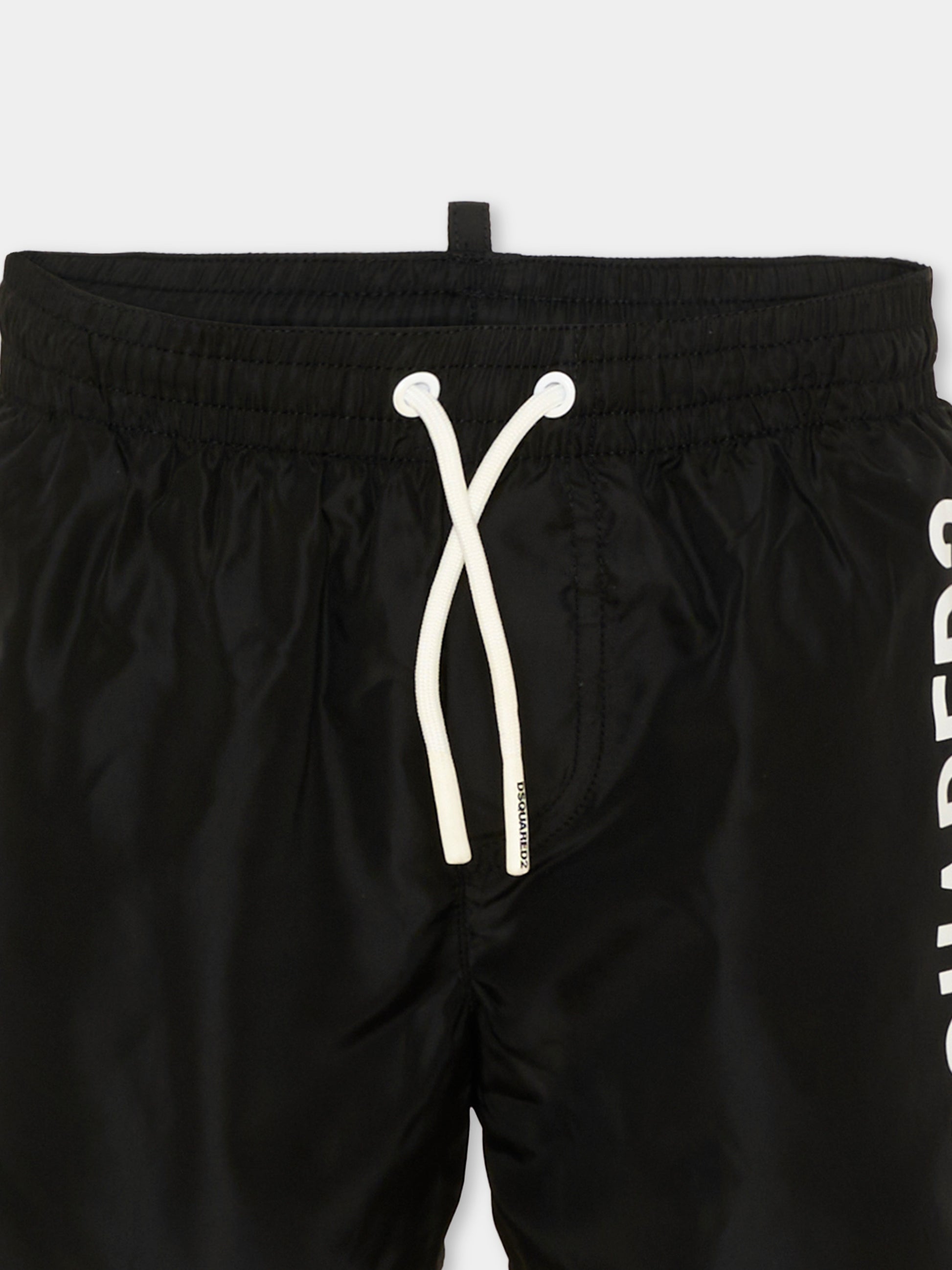Boxer mare nero per bambino logo,Dsquared2,DQ3293 D0AHA DQ900