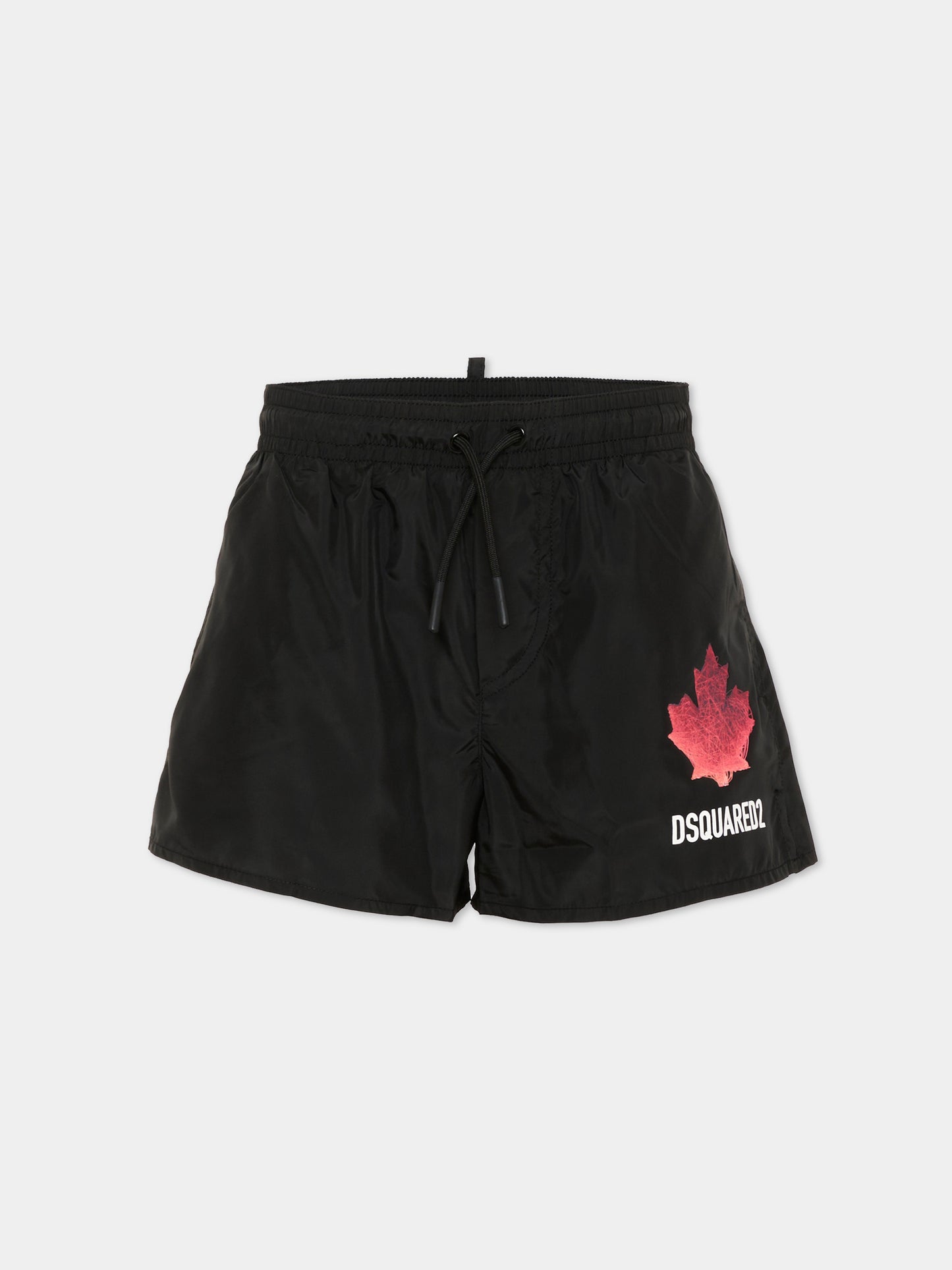 Boxer mare nero per bambino con logo,Dsquared2,DQ3312 D00QK DQ900