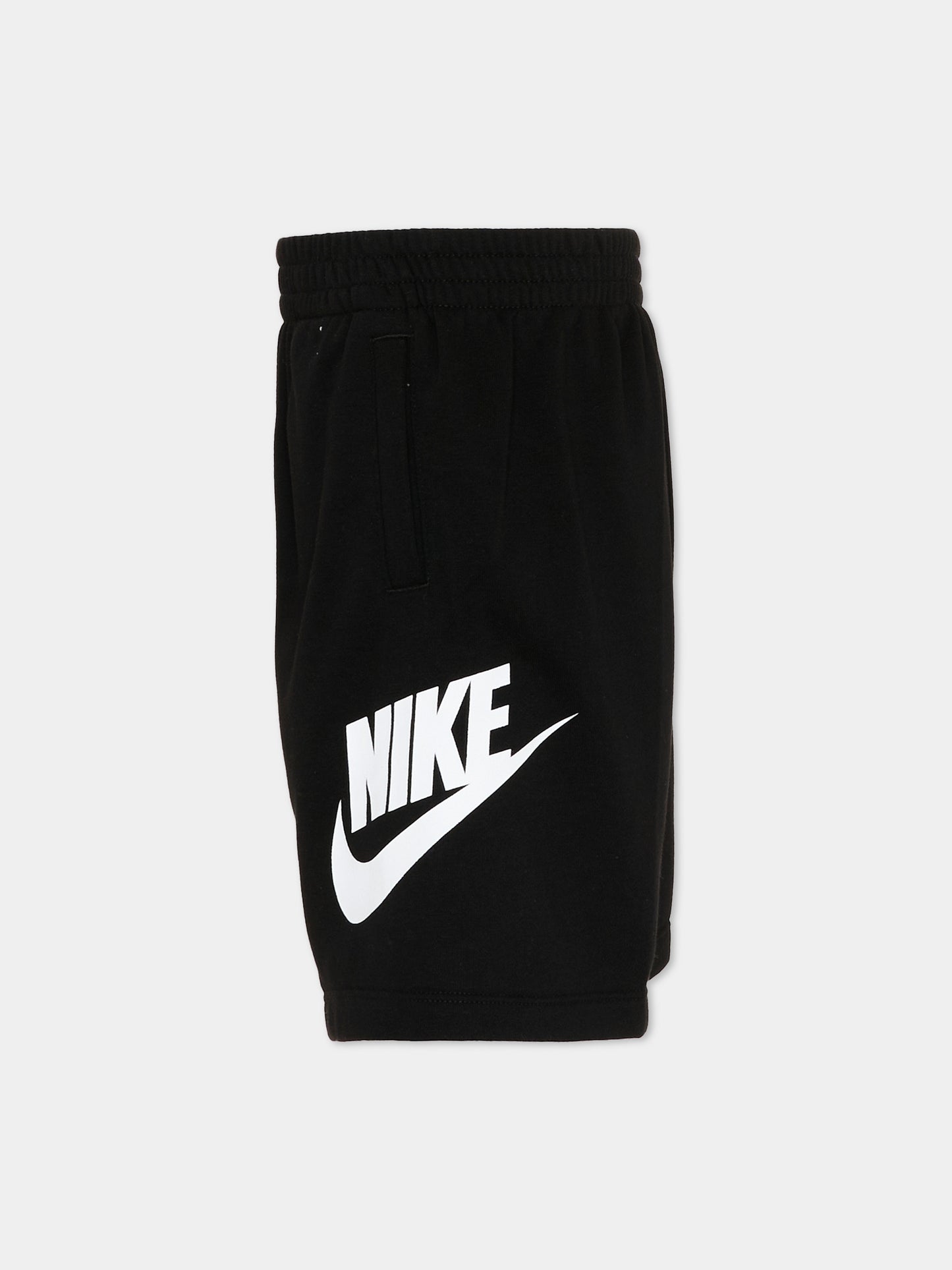 Shorts sportivi neri per bambini con logo,Nike,86L100 023