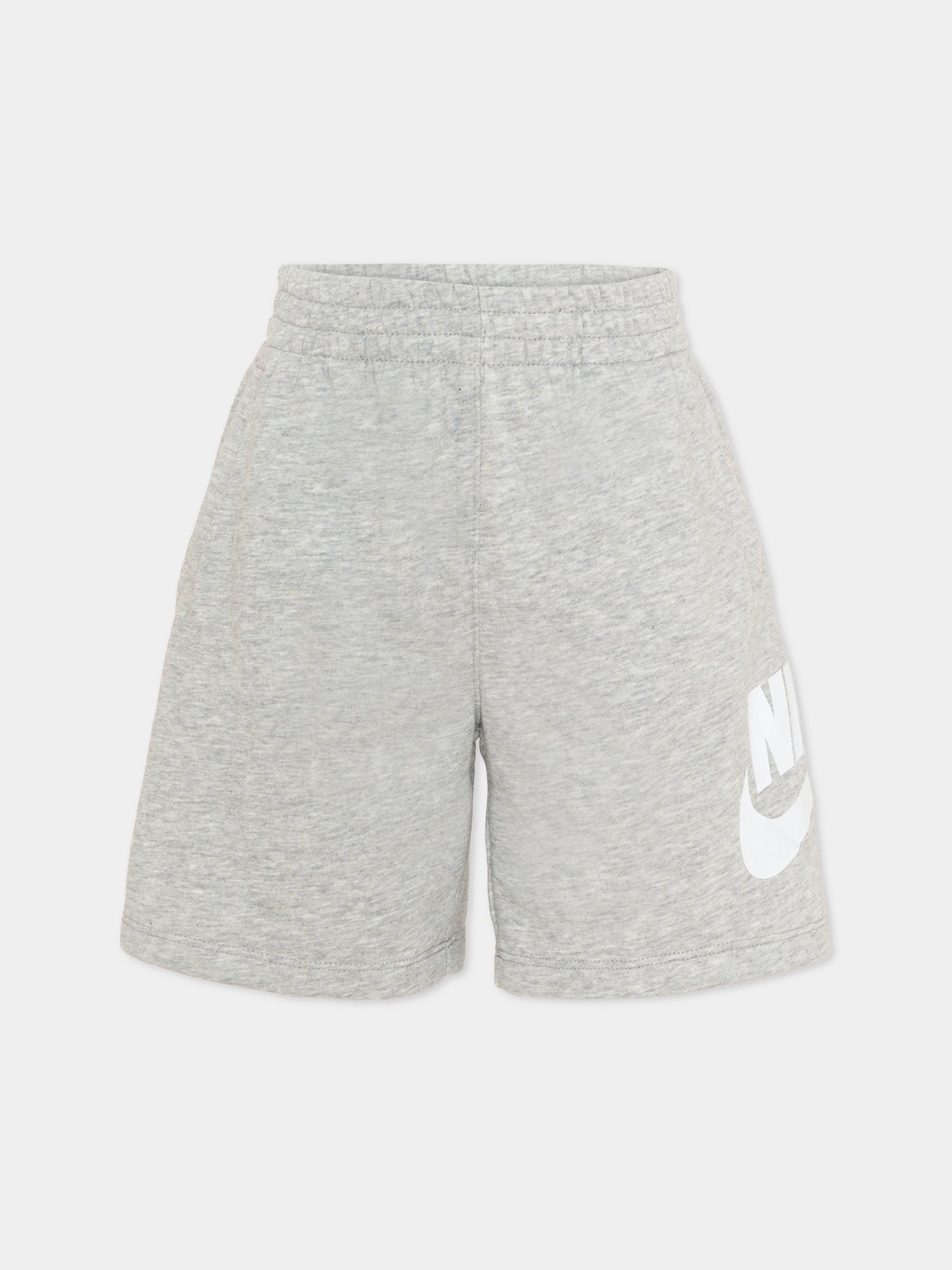 Shorts sportivi grigi per bambini con logo,Nike,86L100 042