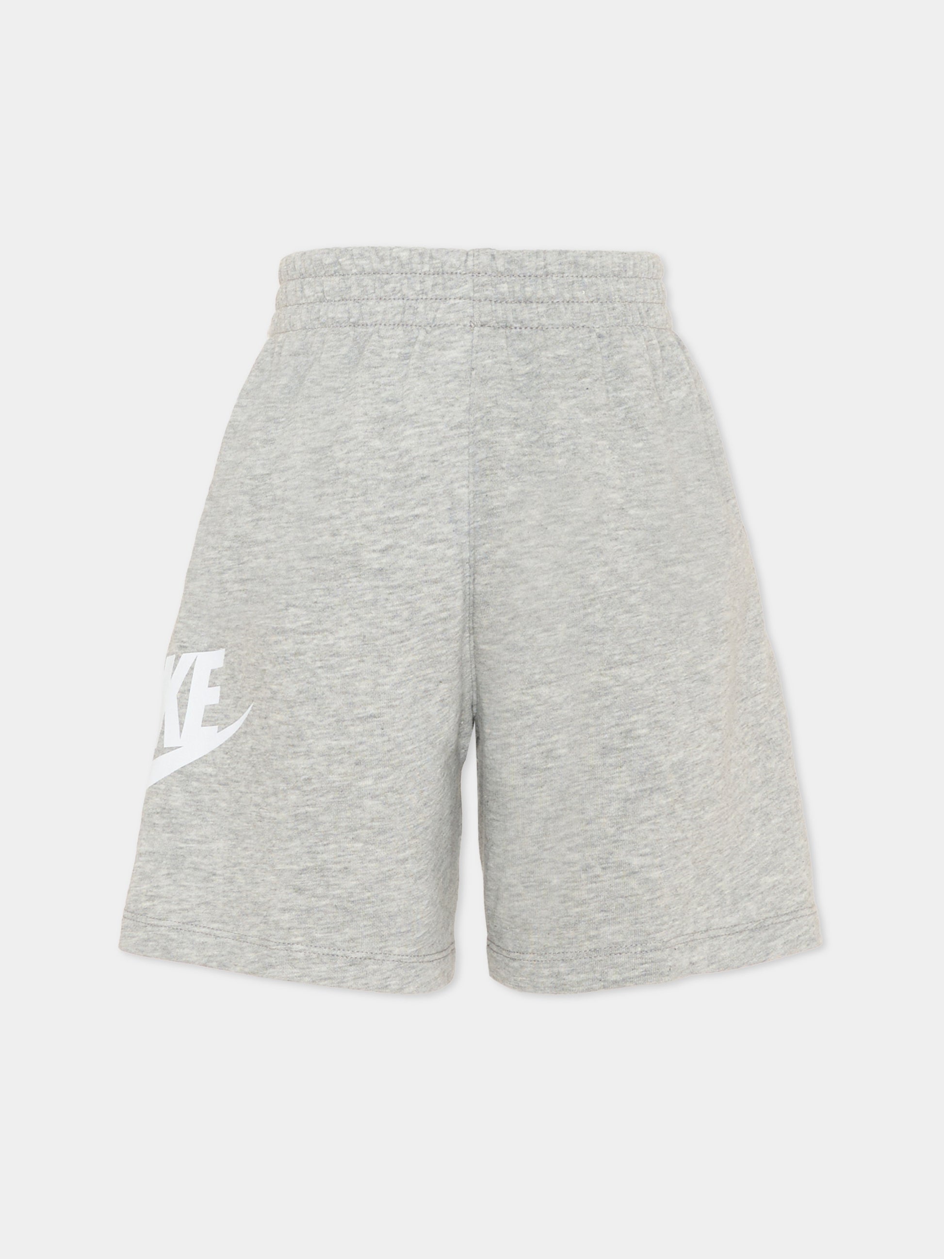 Shorts sportivi grigi per bambini con logo,Nike,86L100 042