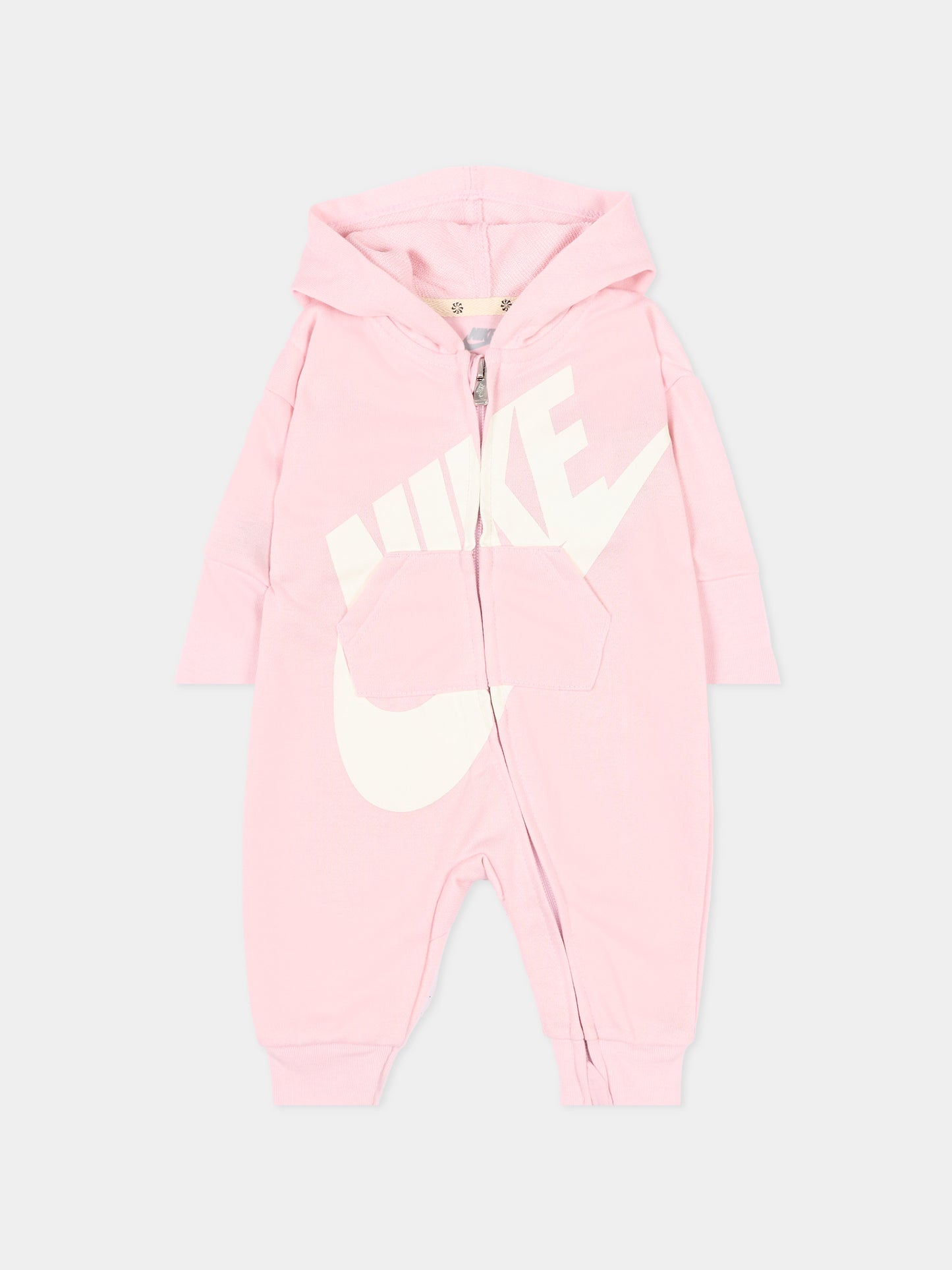 Tutina rosa per neonata con logo,Nike,56J459 A9Y