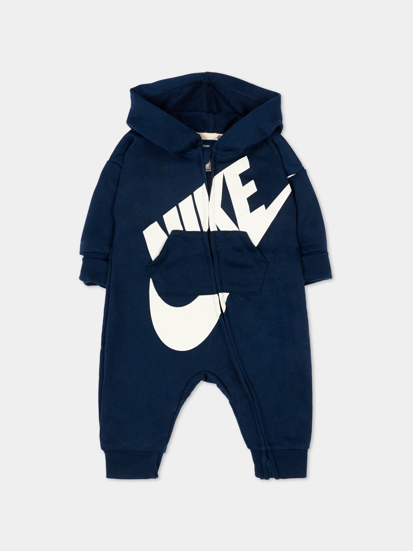 Tutina blu per neonato con logo,Nike,56J459 U90
