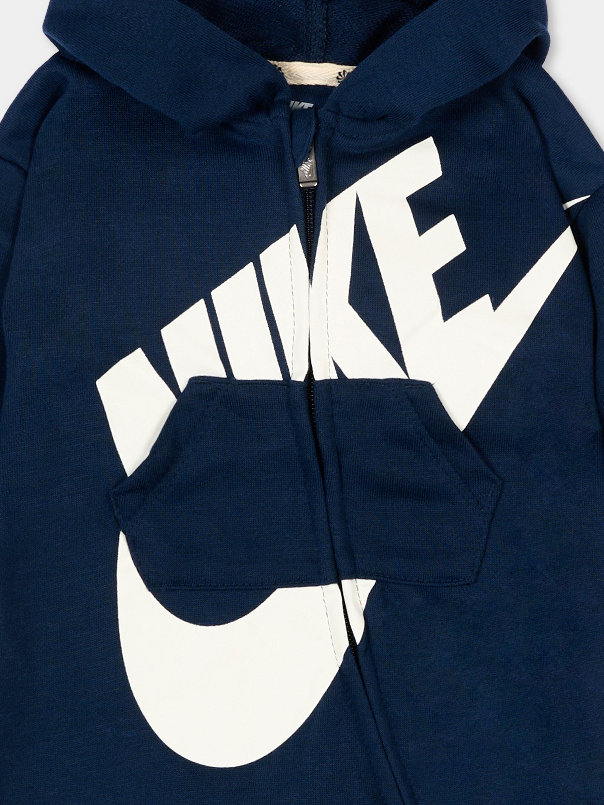 Tutina blu per neonato con logo,Nike,56J459 U90