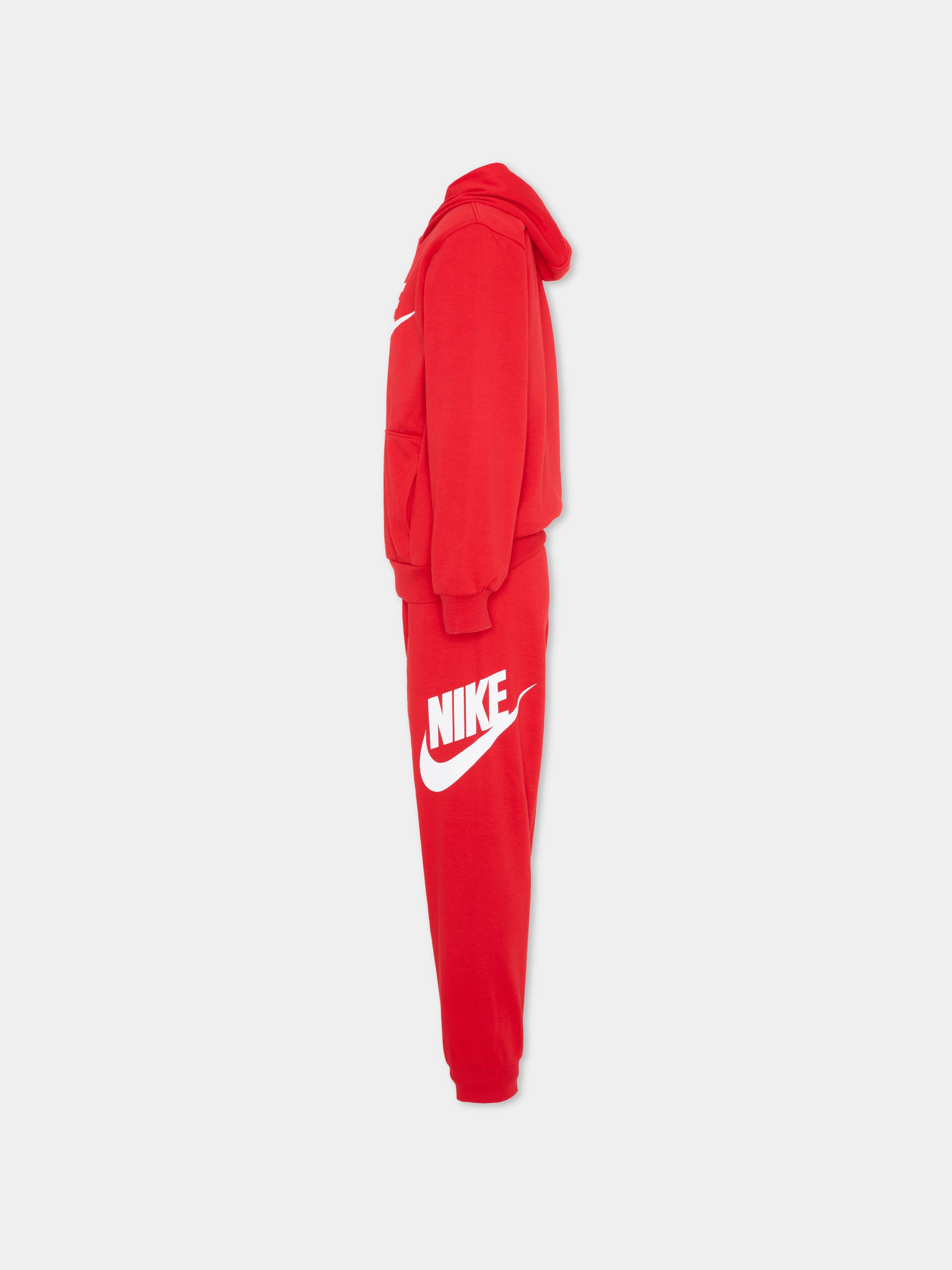 Completo sportivo rosso per bambini con logo,Nike,86L595 U10