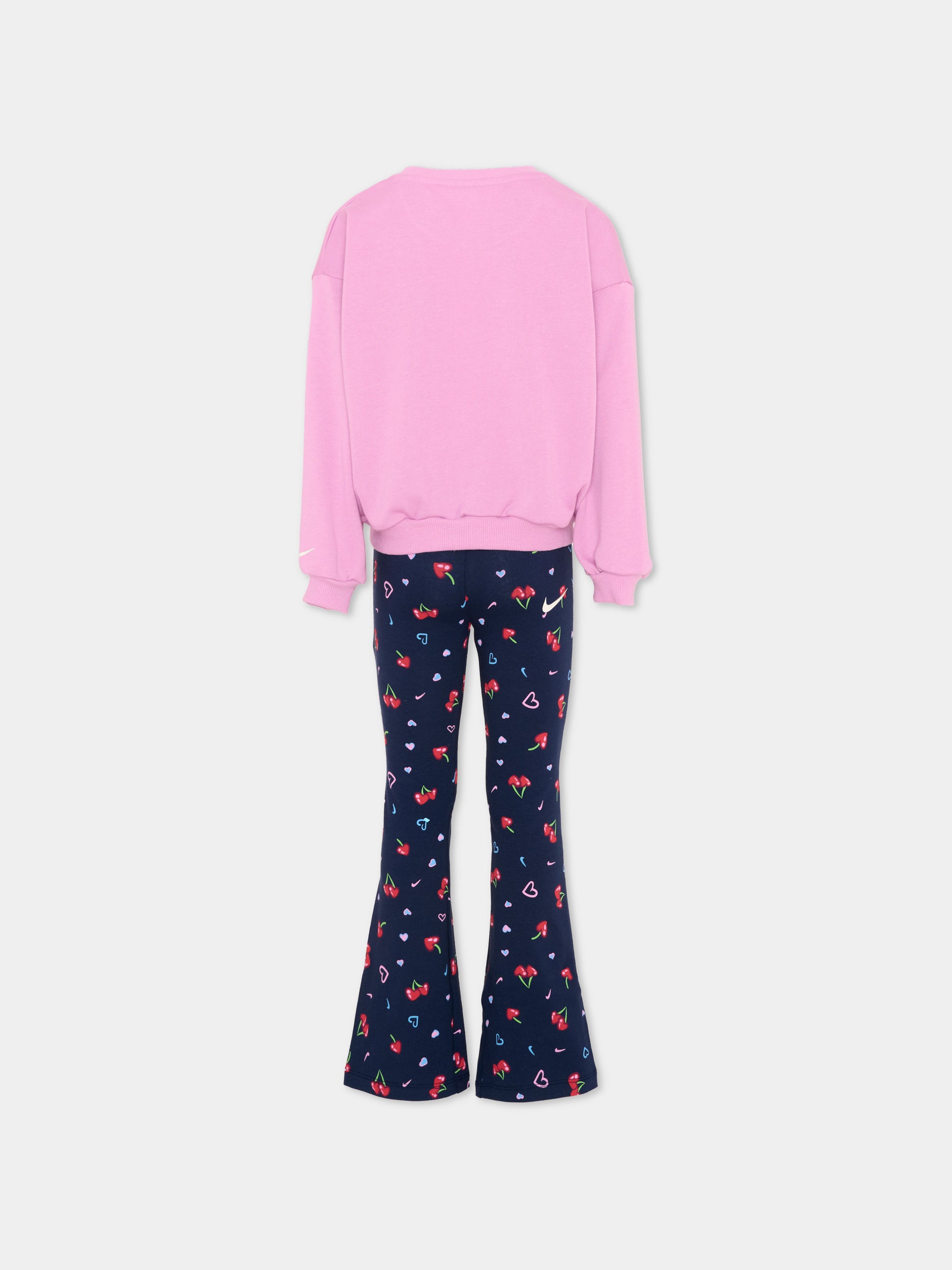 Completo sportivo multicolor per bambina con ciliegie,Nike,36N667 U90
