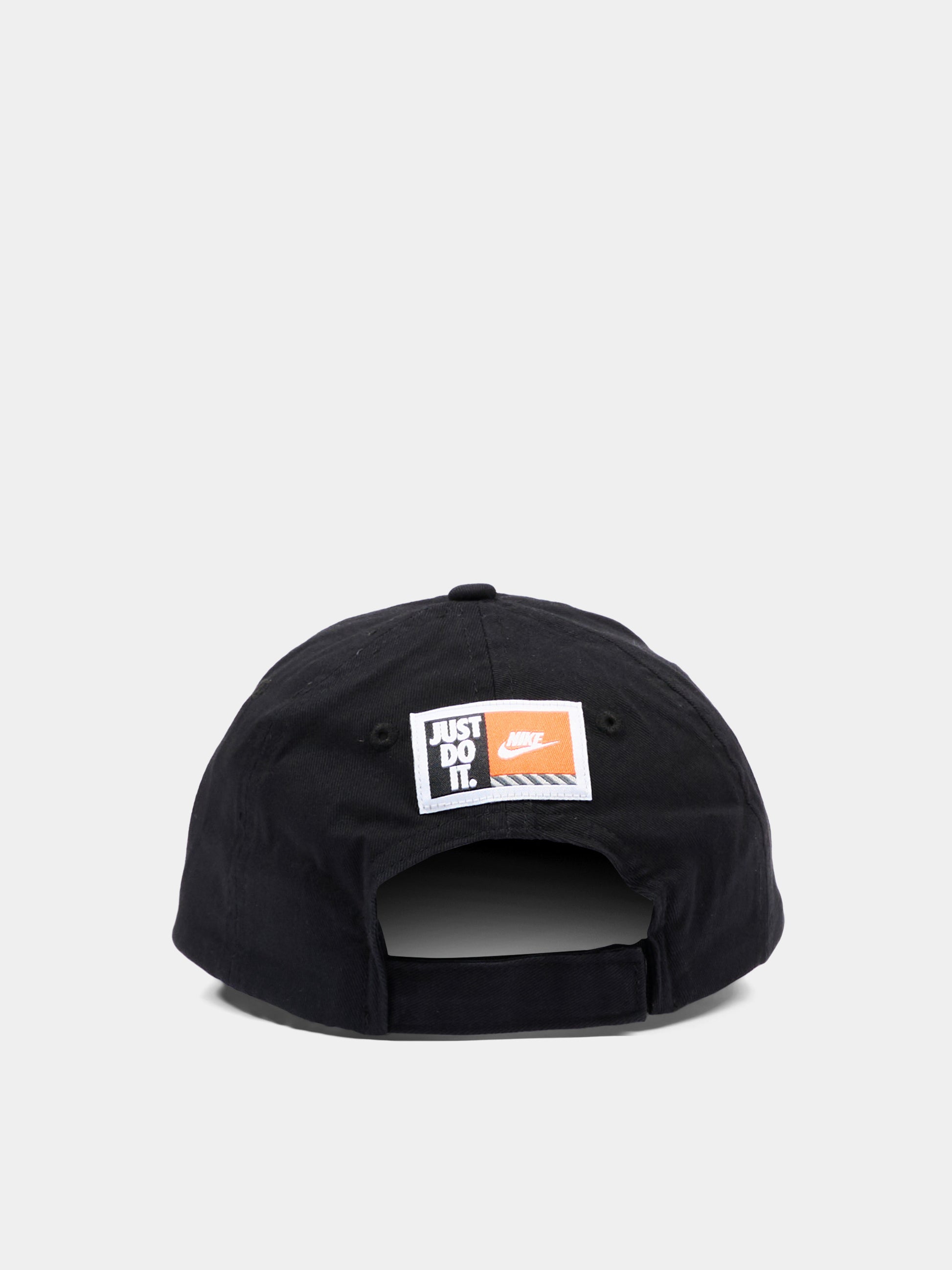 Cappello nero per bambini con patch logo,Nike,8A3159 K90