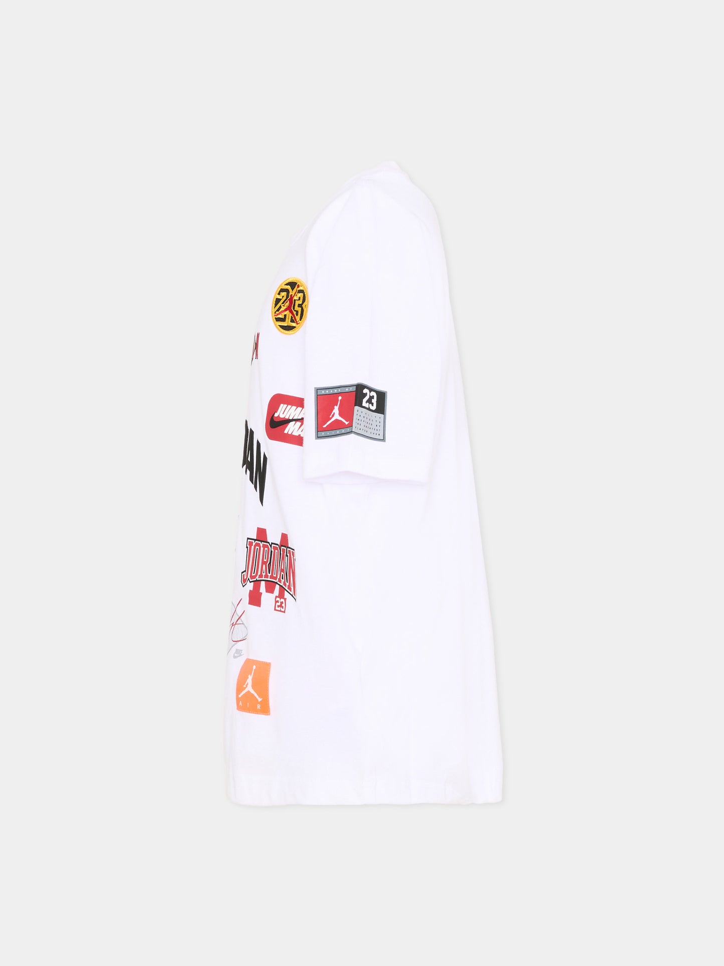 T-Shirt bianca per bambino con loghi,Jordan,95F385 001
