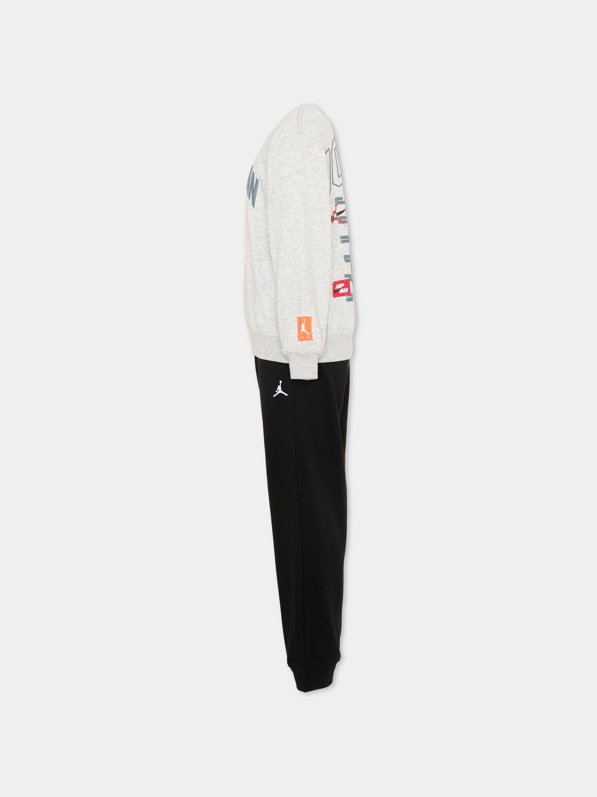Completo sportivo nero per bambino con loghi,Jordan,85F571 023