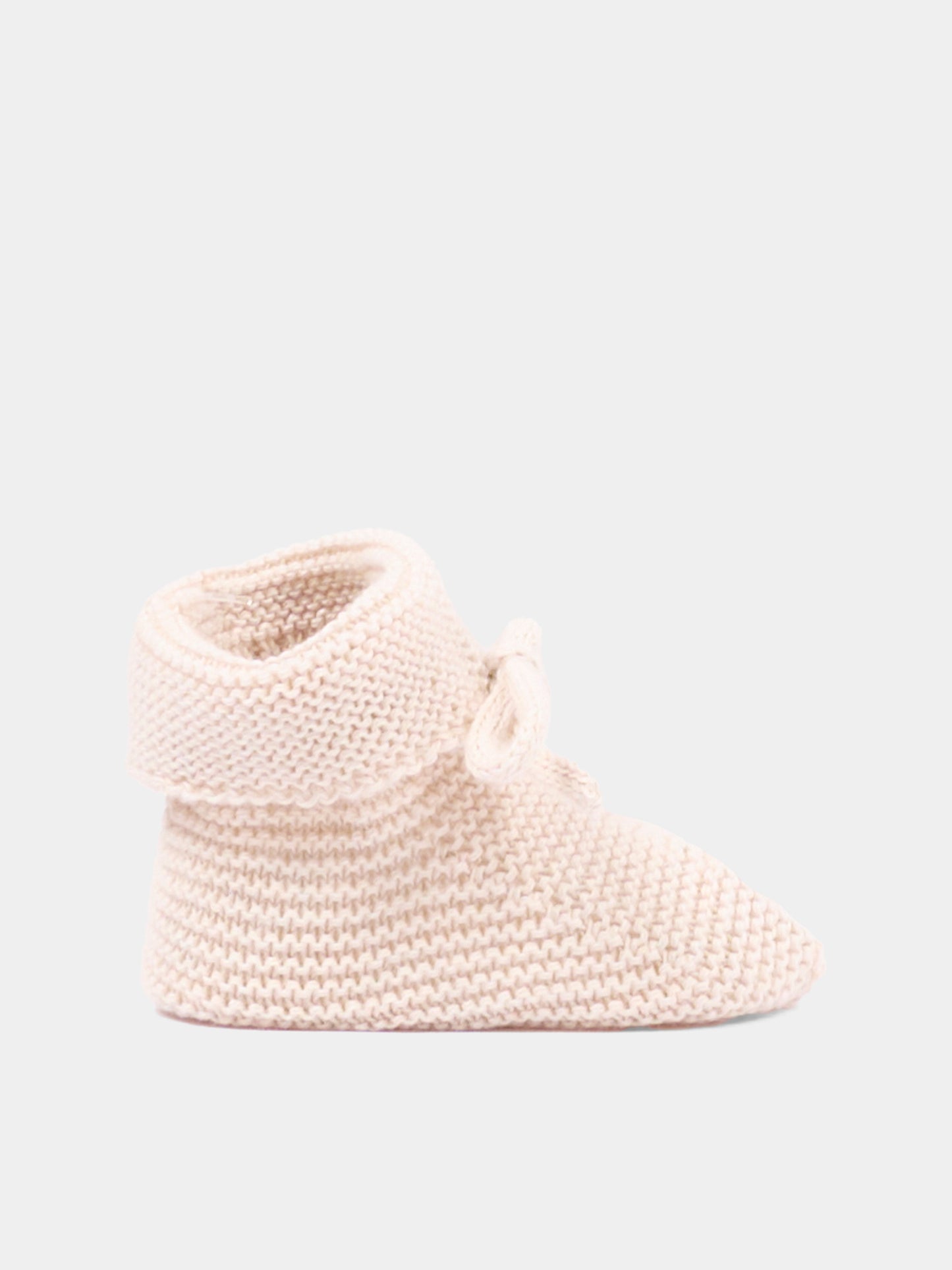 Babbucce beige in tricot per neonati,Paz Rodríguez,018 22507 79 H82