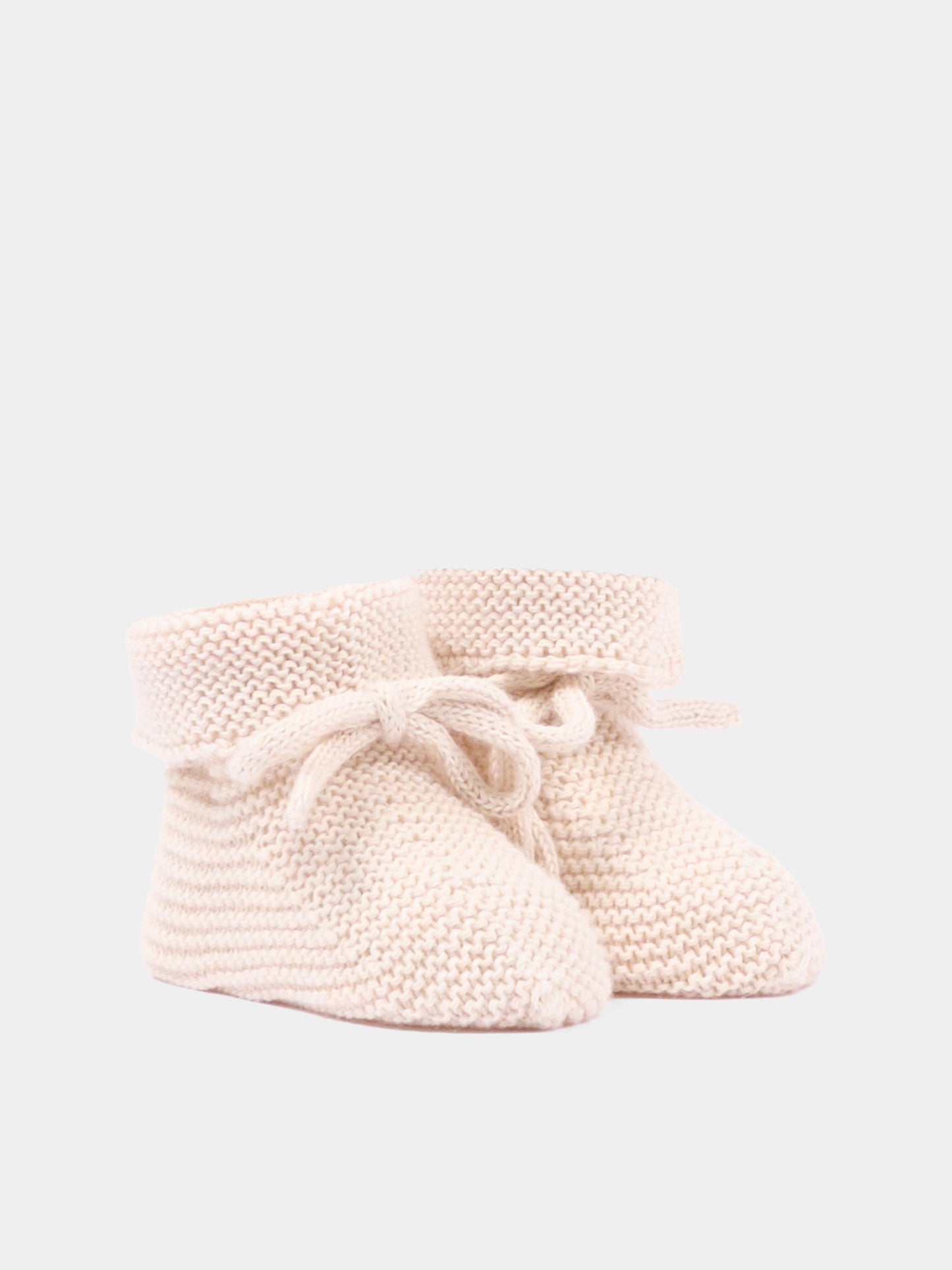 Babbucce beige in tricot per neonati,Paz Rodríguez,018 22507 79 H82