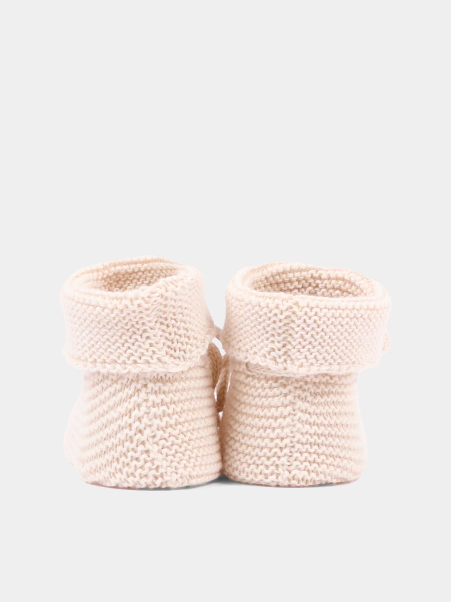 Babbucce beige in tricot per neonati,Paz Rodríguez,018 22507 79 H82