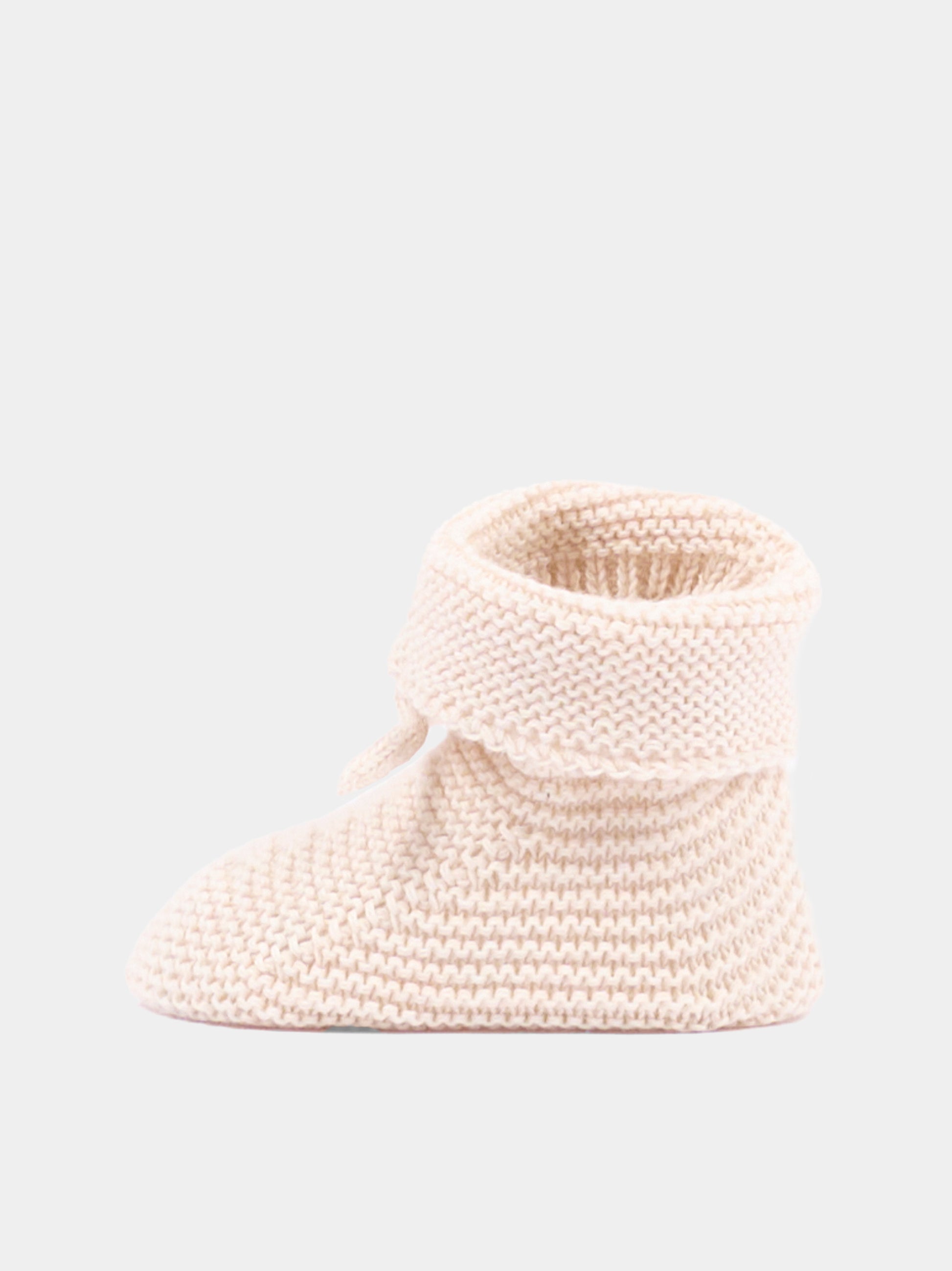 Babbucce beige in tricot per neonati,Paz Rodríguez,018 22507 79 H82