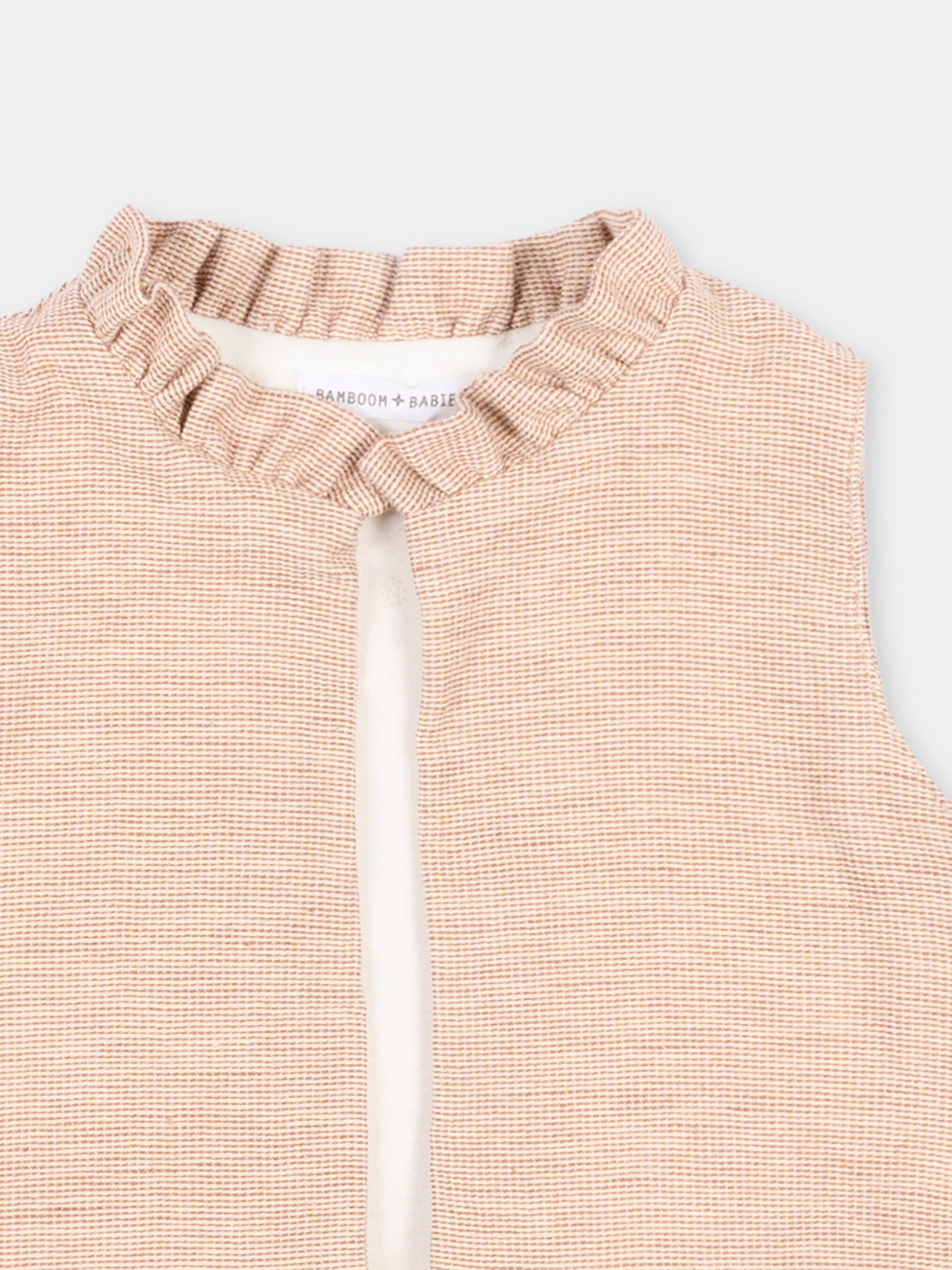 Panciotto marrone per neonata,Bamboom,1107TE00076 CORAL