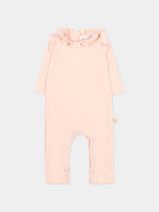 Tutina rosa per neonata con ruches,Bamboom,1111TE00073 PINK BLOOM