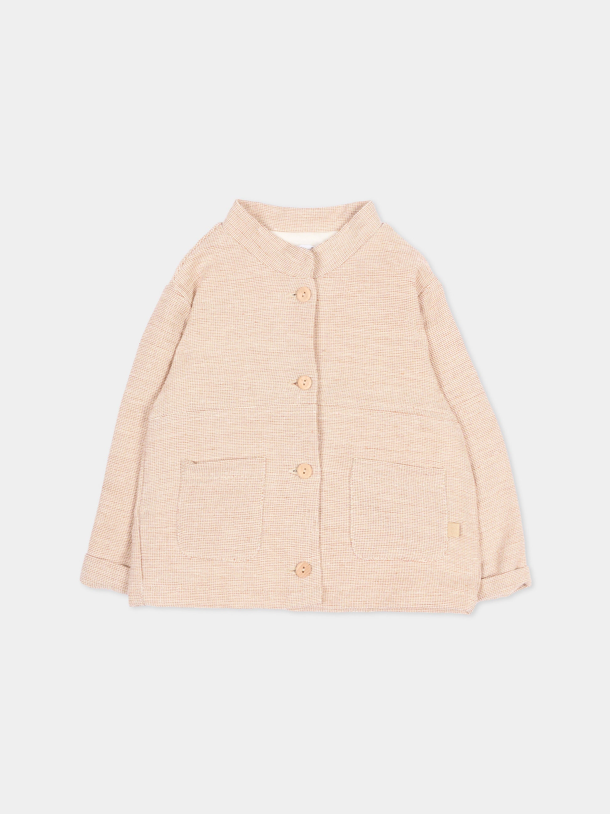 Giacche beige per neonati,Bamboom,1114TE00076 CORAL