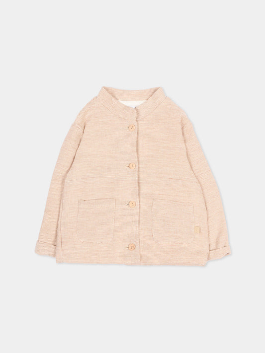 Giacche beige per neonati,Bamboom,1114TE00076 CORAL