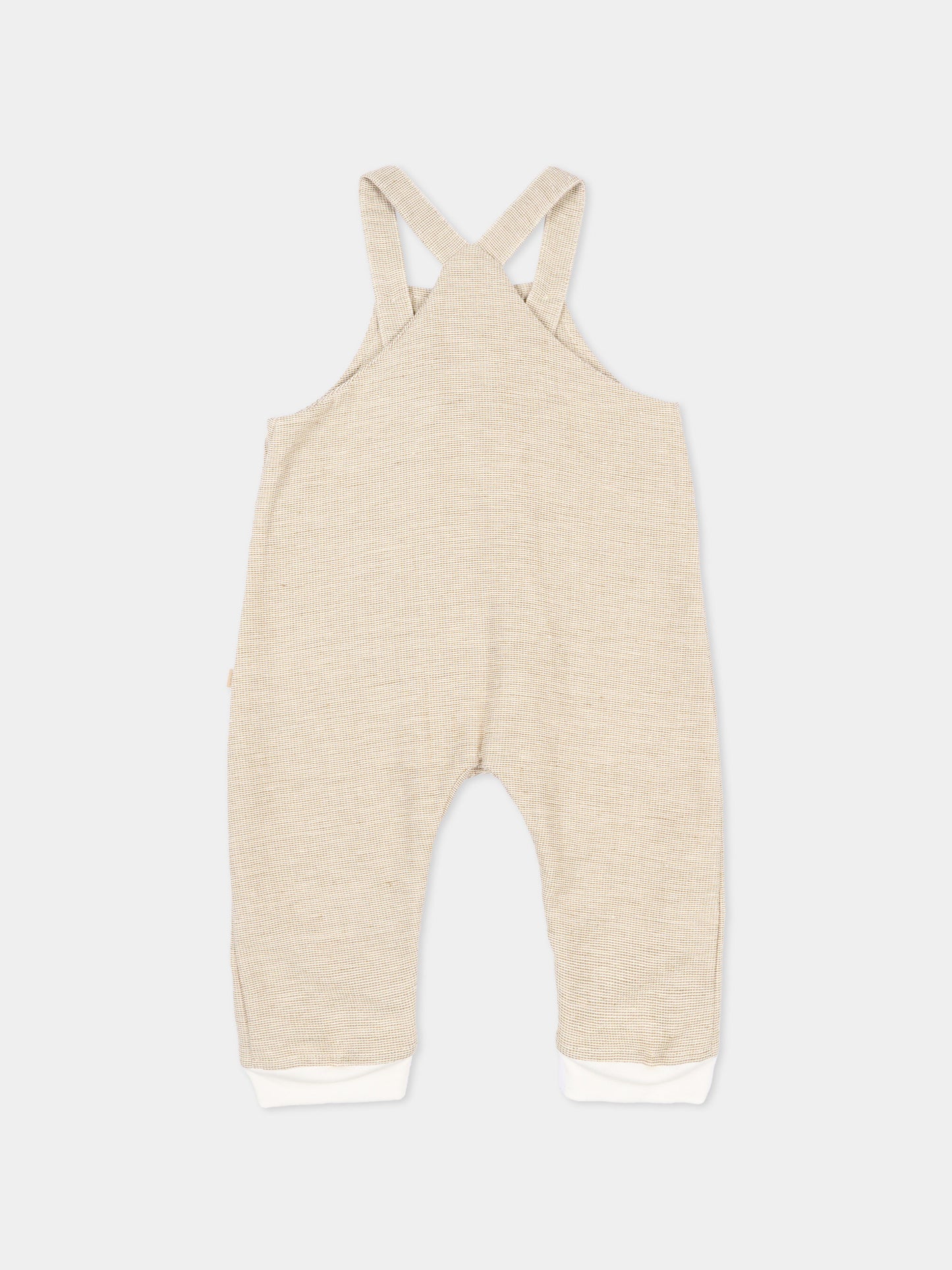 Salopette beige per neonati,Bamboom,1116TE00076 MUSTARD