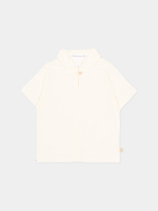 Camicia avorio per neonato,Bamboom,1117TE00012 OFFWHITE